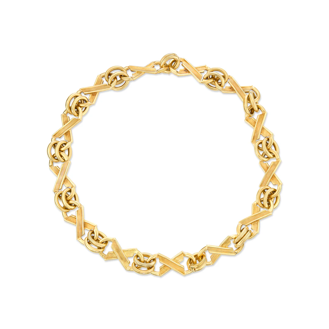 Tiffany & Co., Jean Schlumberger Gold 'Xo' Link Necklace