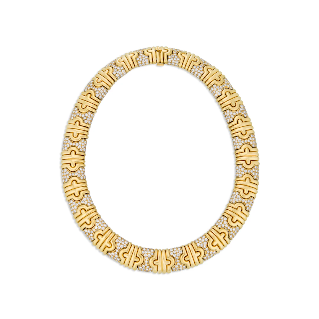 Bulgari Diamond and Gold 'Parentesi' Necklace