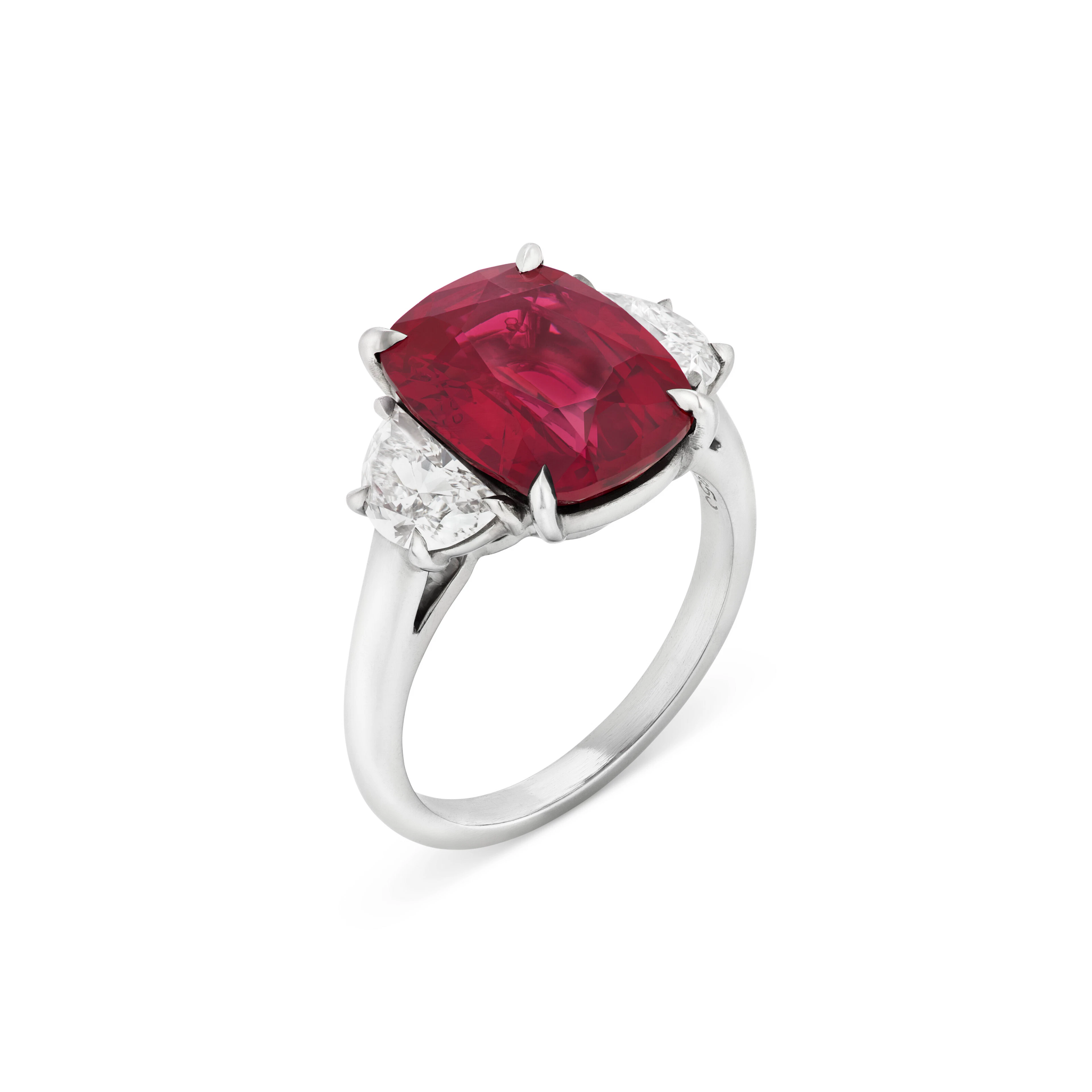 Spinel and Diamond Ring