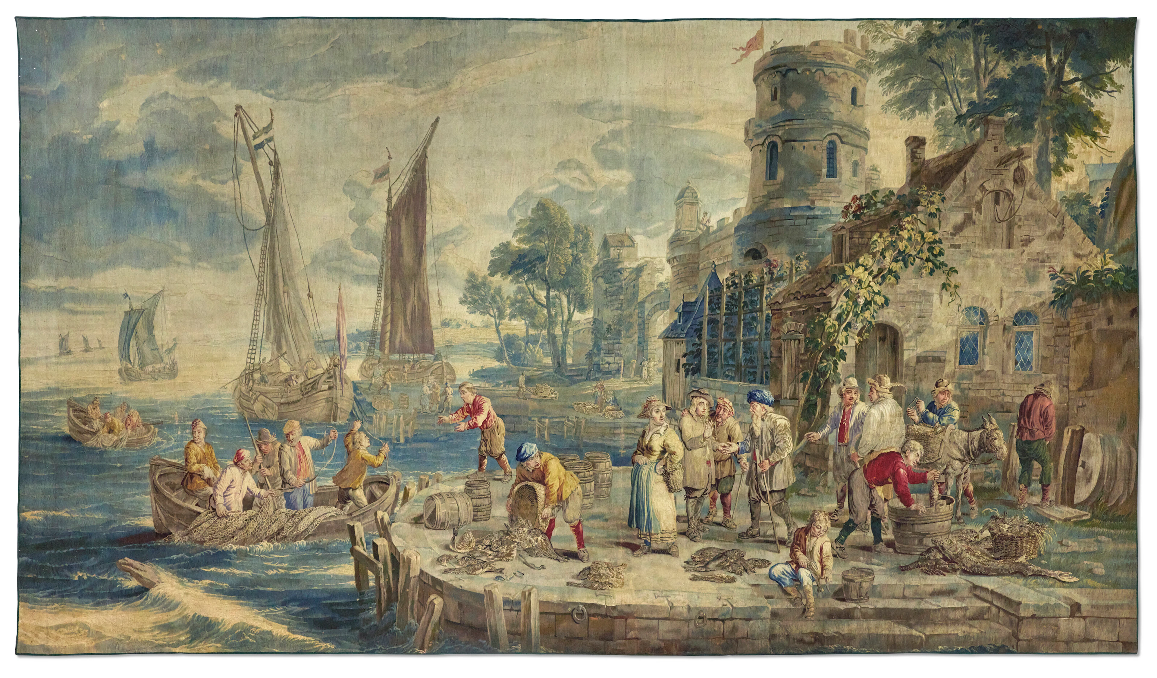 Tapisserie Des Flandres D'époque Baroque
