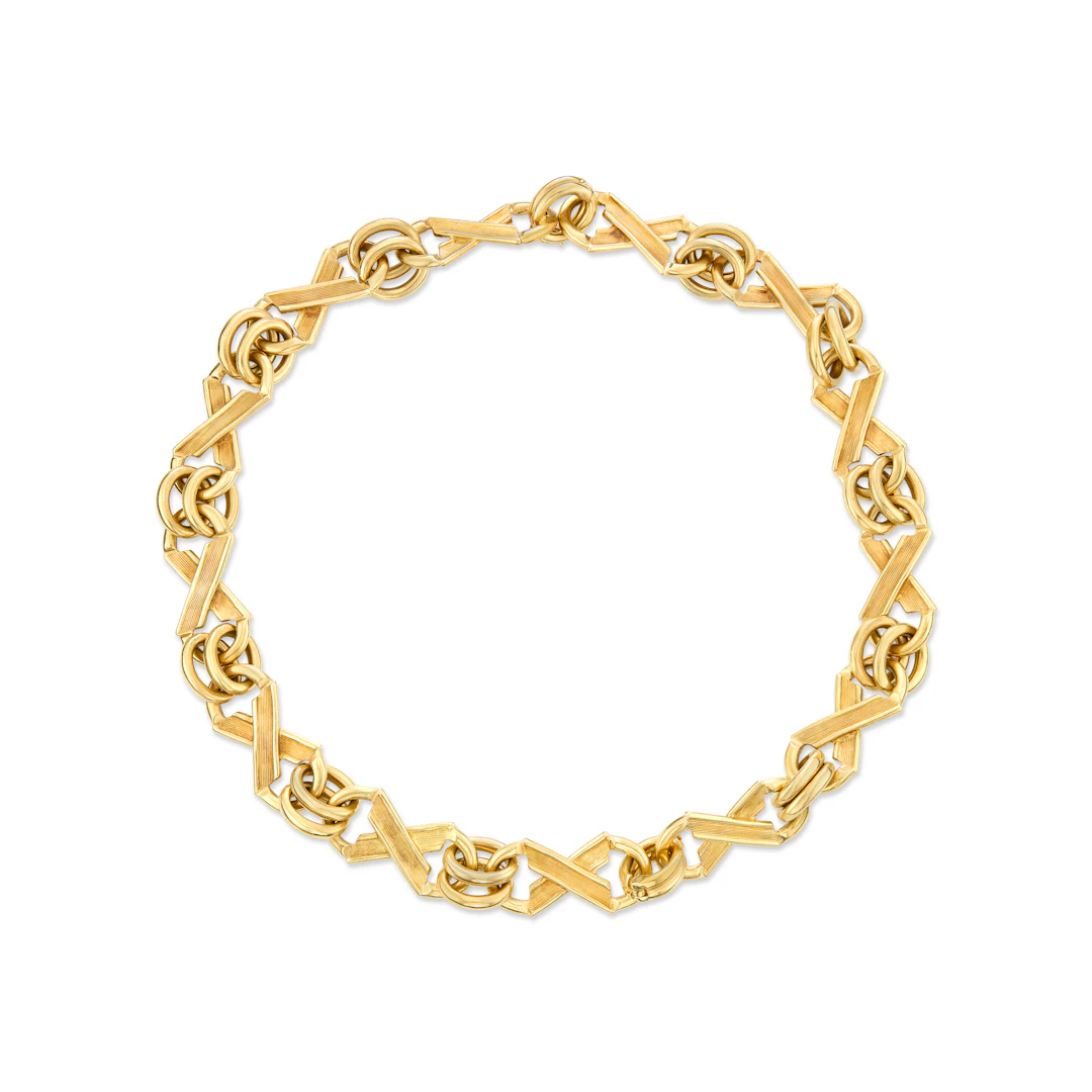 Tiffany & Co., Jean Schlumberger Gold 'Xo' Link Necklace