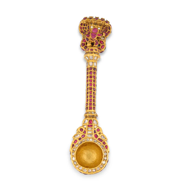A Gold and Gem-Set Ritual Spoon