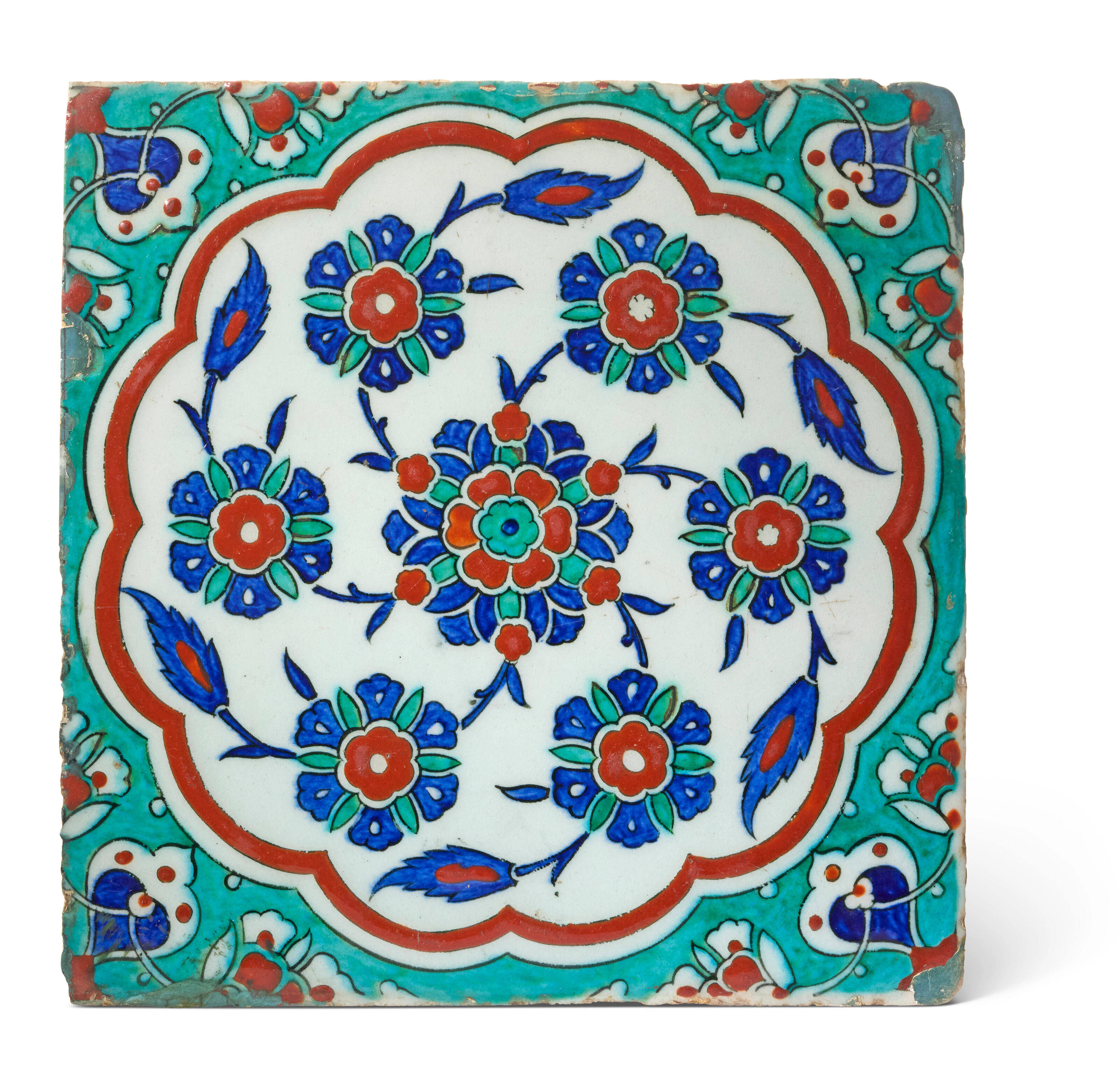 An Iznik Pottery Tile