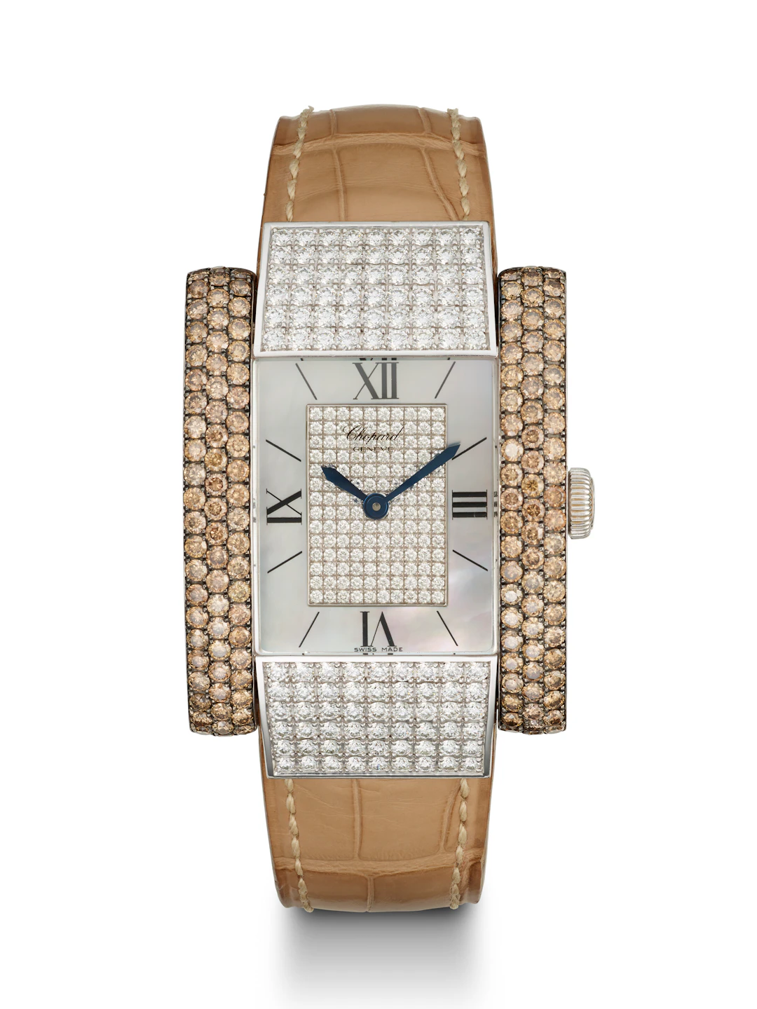 Chopard, White Gold, Diamond and Brown Diamond-Set 'La Strada', Ref.