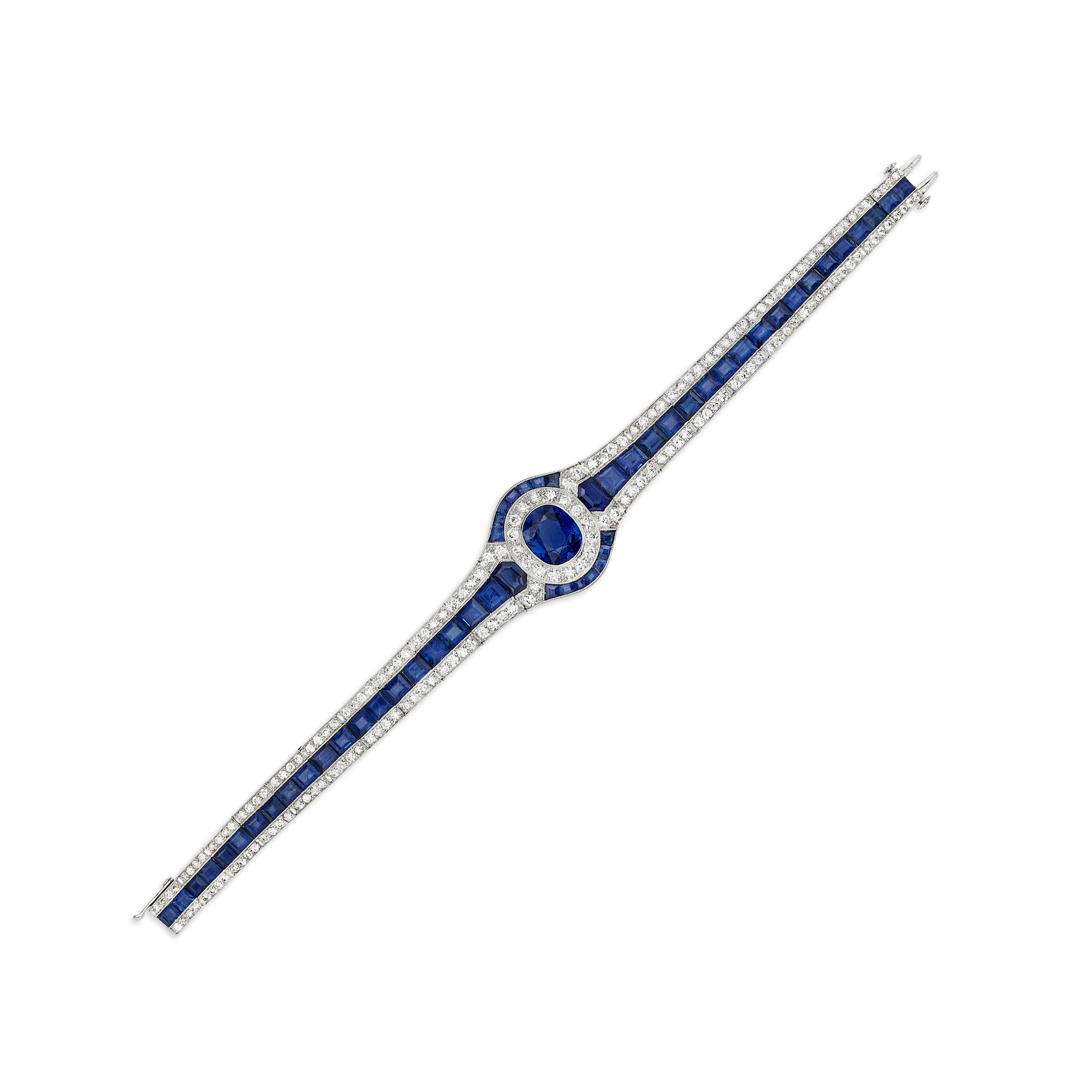 Tiffany & Co. Art Deco Sapphire and Diamond Bracelet