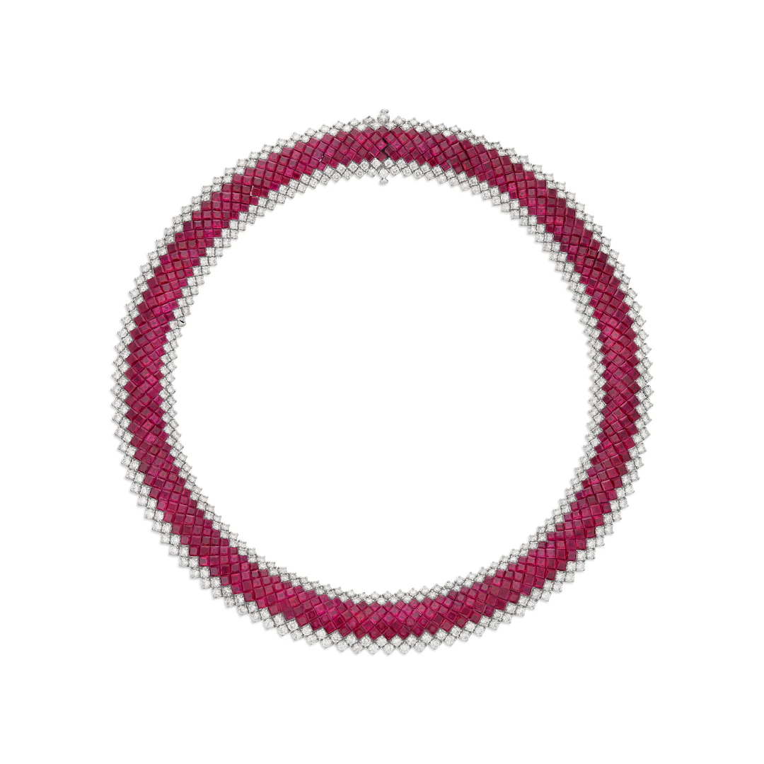 Ruby and Diamond Necklace