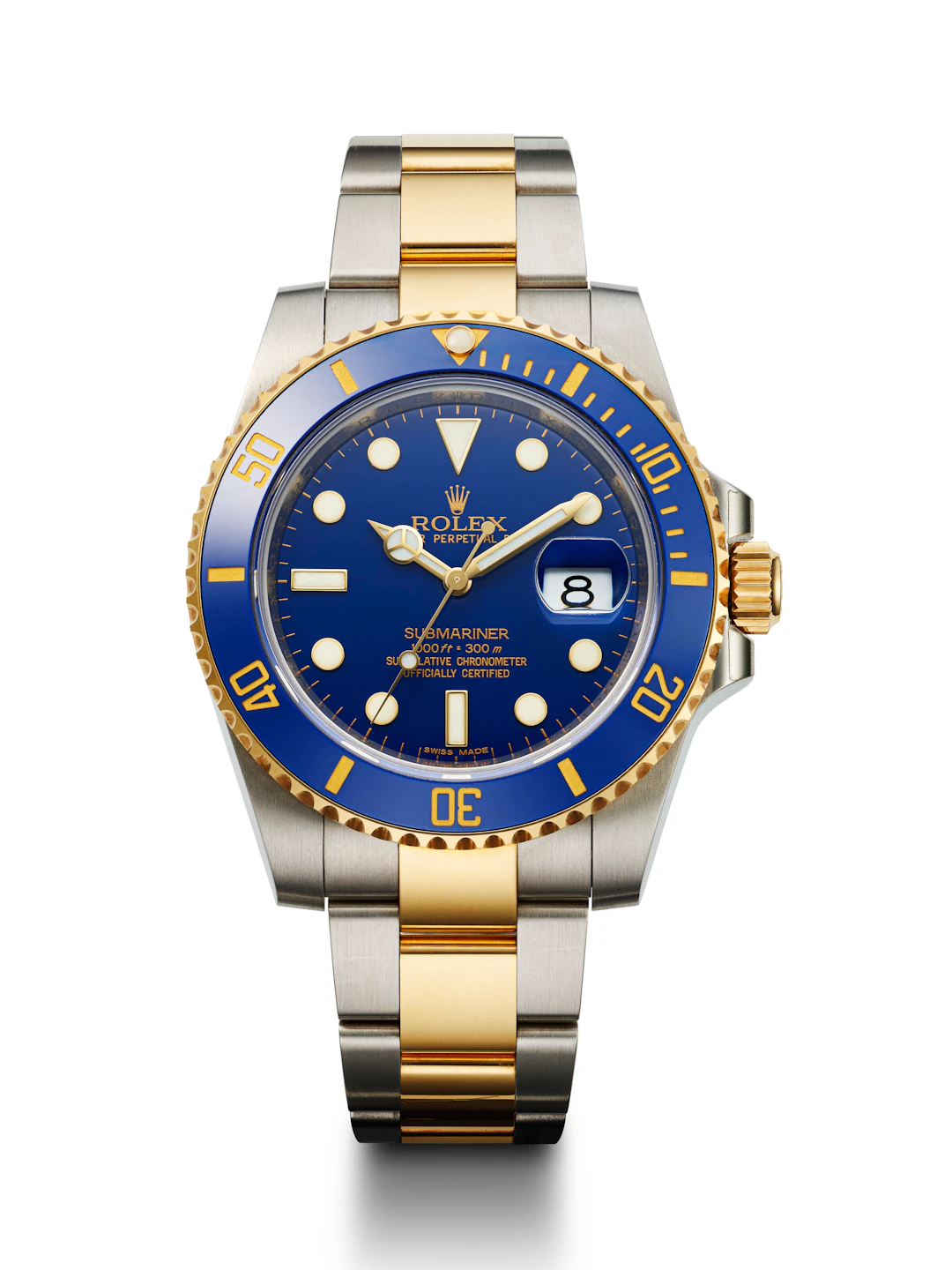 Rolex, Stainless Steel and Yellow Gold 'Submariner', Ref. 116613Lb