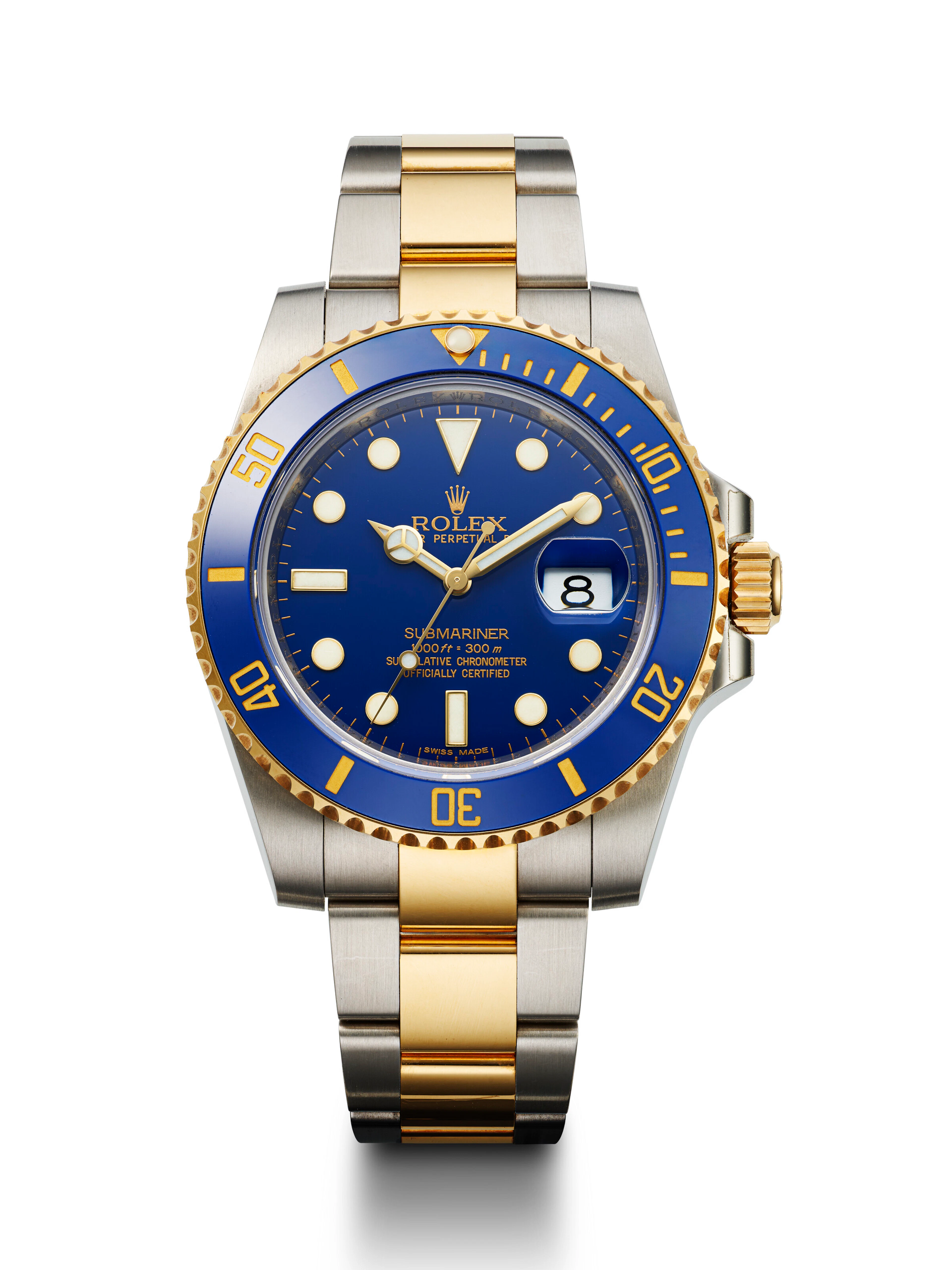Rolex, Stainless Steel and Yellow Gold 'Submariner', Ref. 116613Lb
