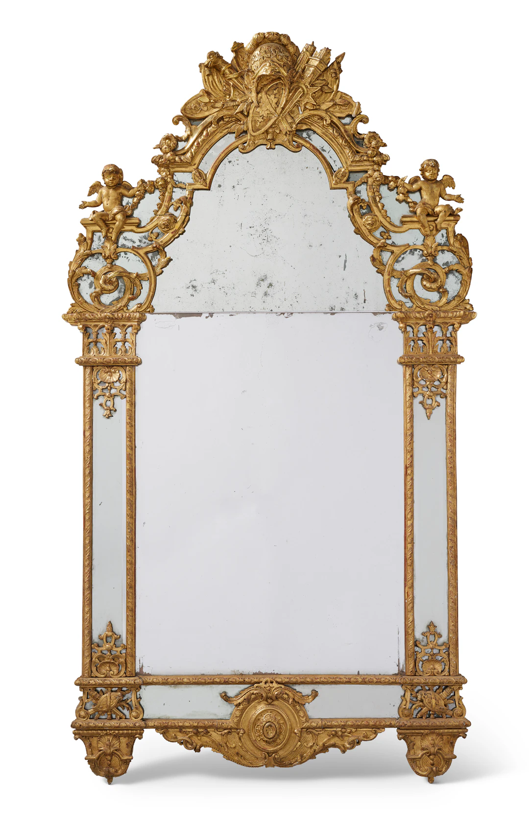 Miroir À Parecloses D'époque Régence