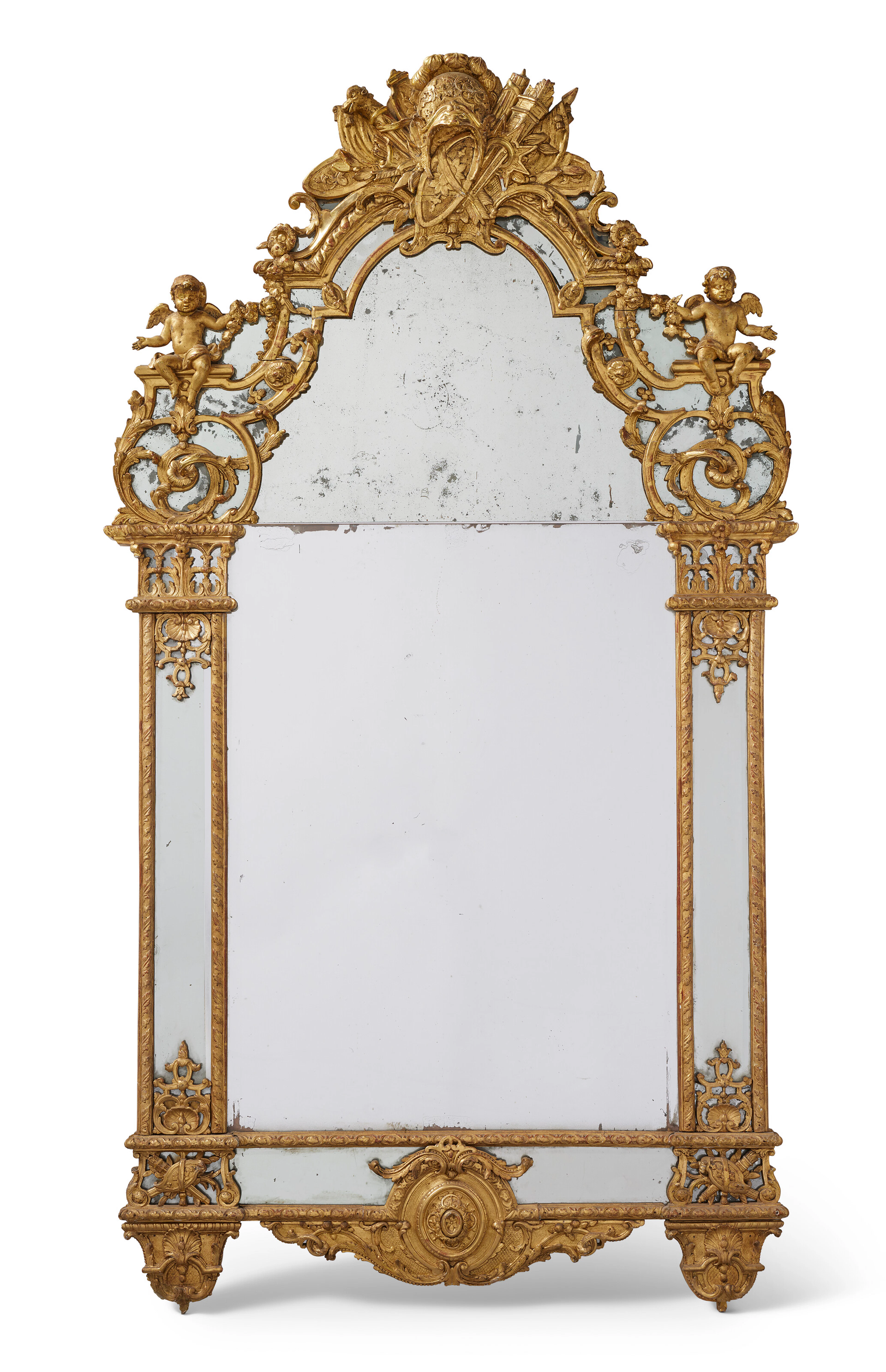 Miroir À Parecloses D'époque Régence