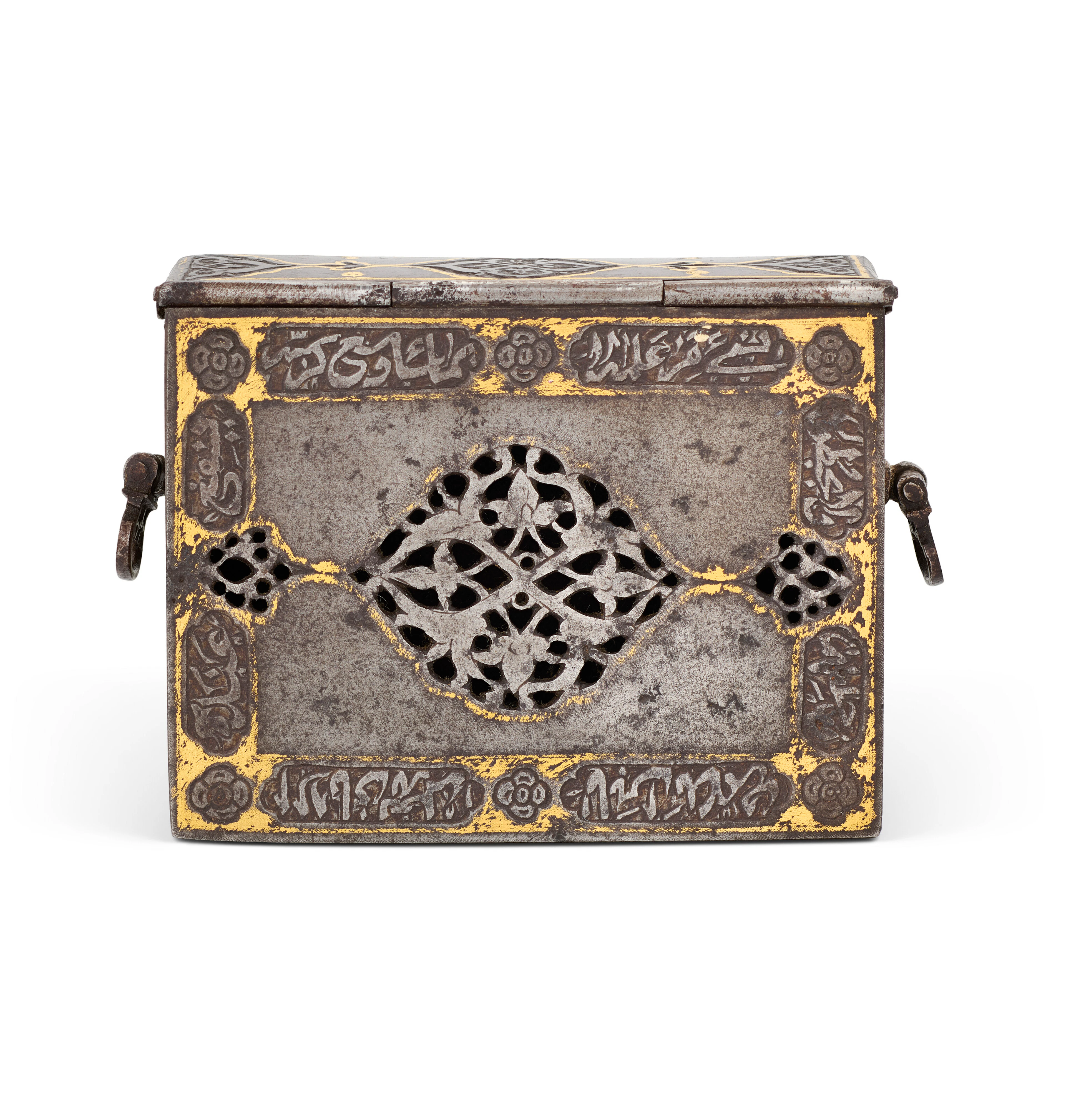 A Gold-Overlaid Steel Box