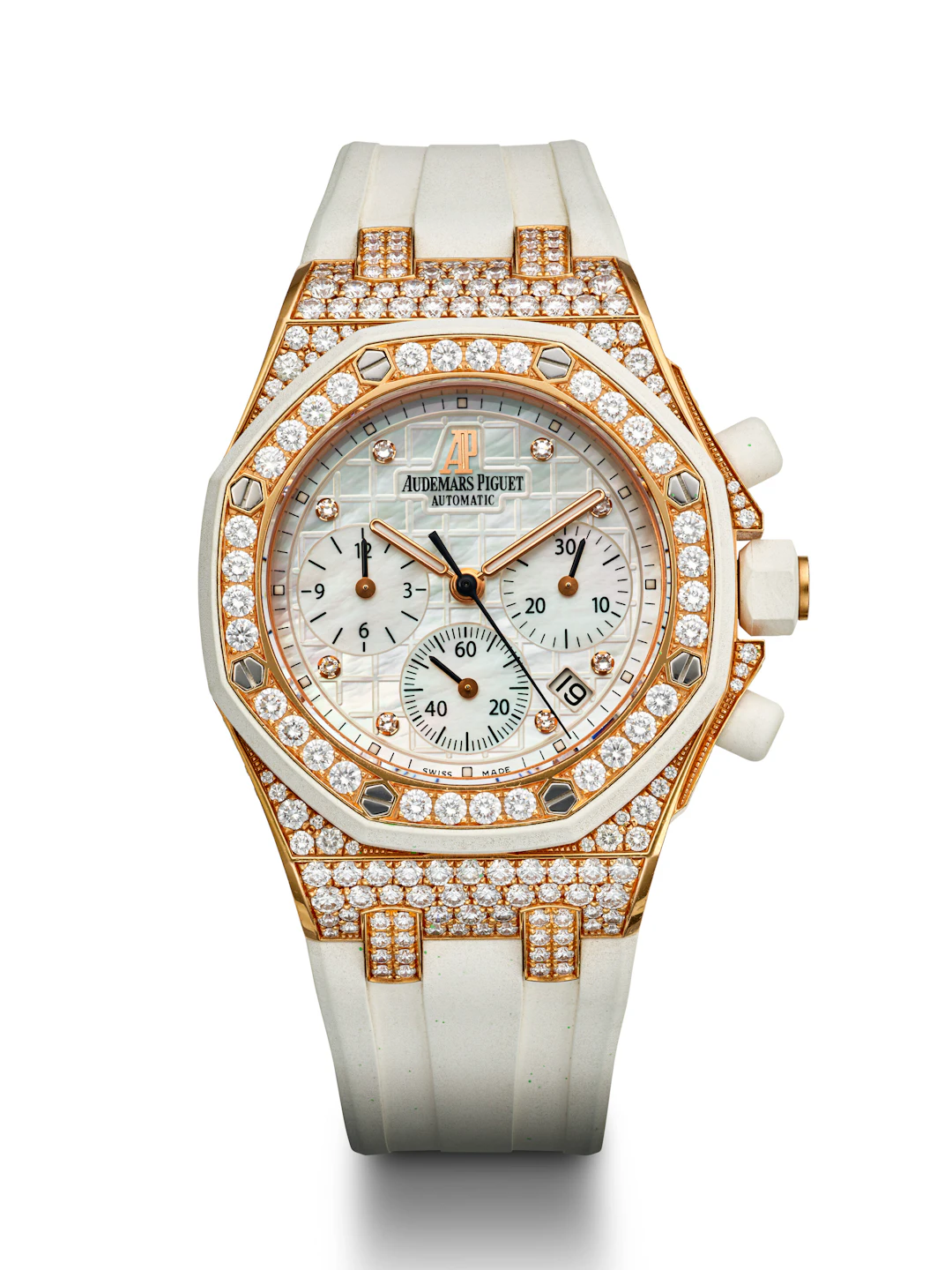 Audemars Piguet, Pink Gold and Diamond-Set 'Royal Oak Offshore', Ref. 26092Ok