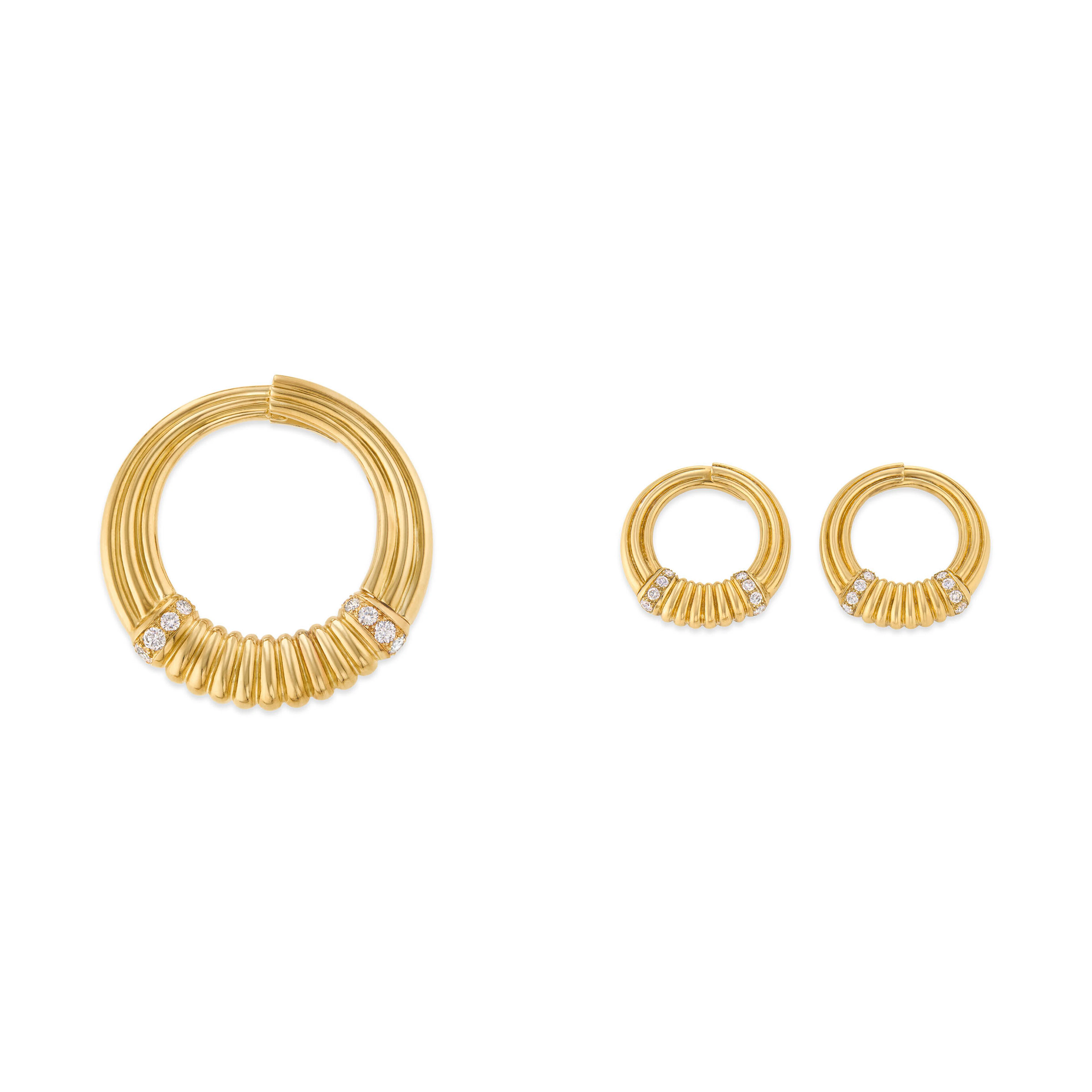 Van Cleef & Arpels Set of Diamond and Gold 'Magique' Jewelry