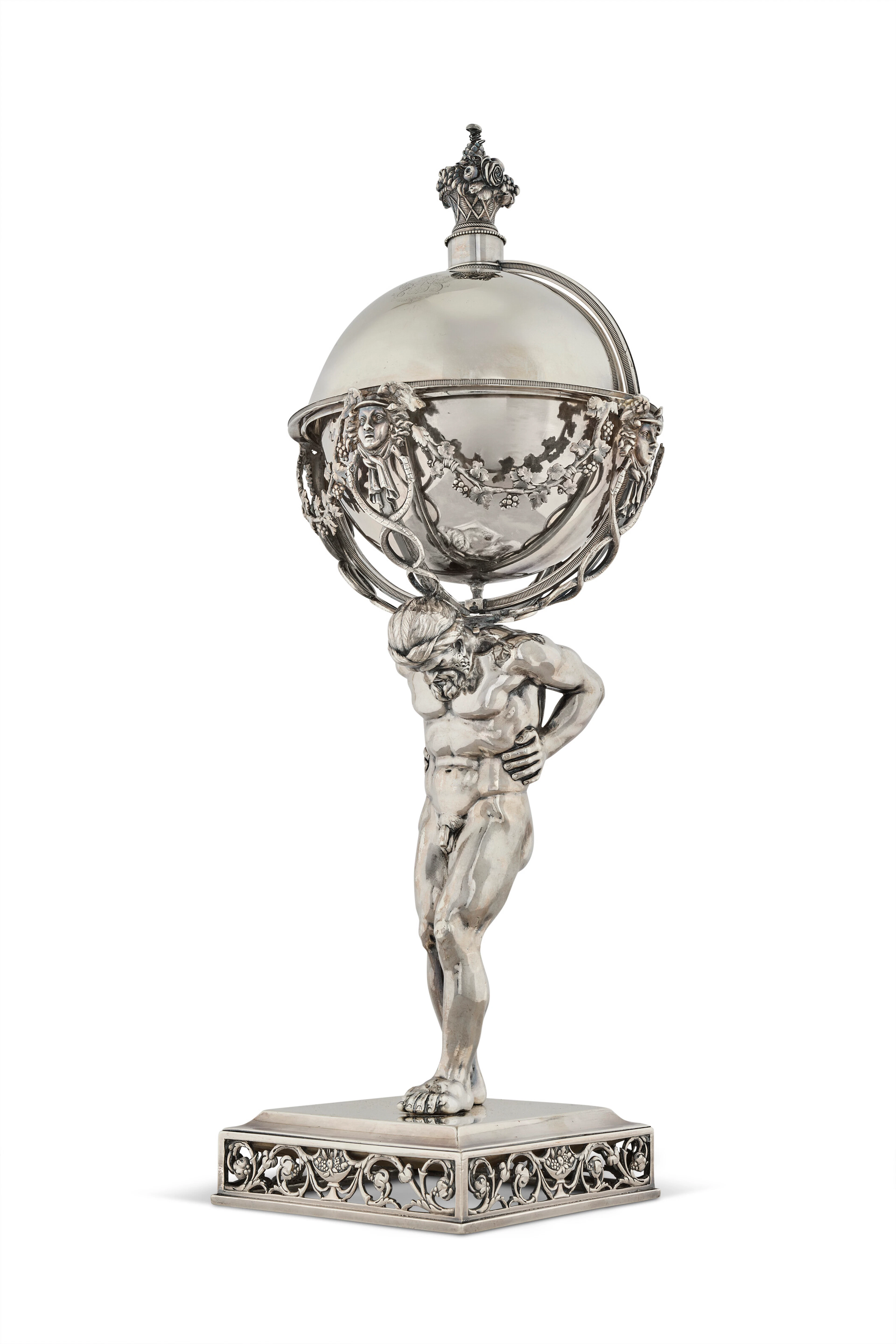 Important Drageoir En Argent D'époque Empire
