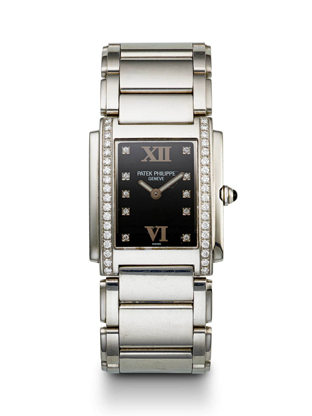 Patek Philippe, Stainless Steel and Diamond-Set 'Twenty~4', Ref. 4910/10A-010