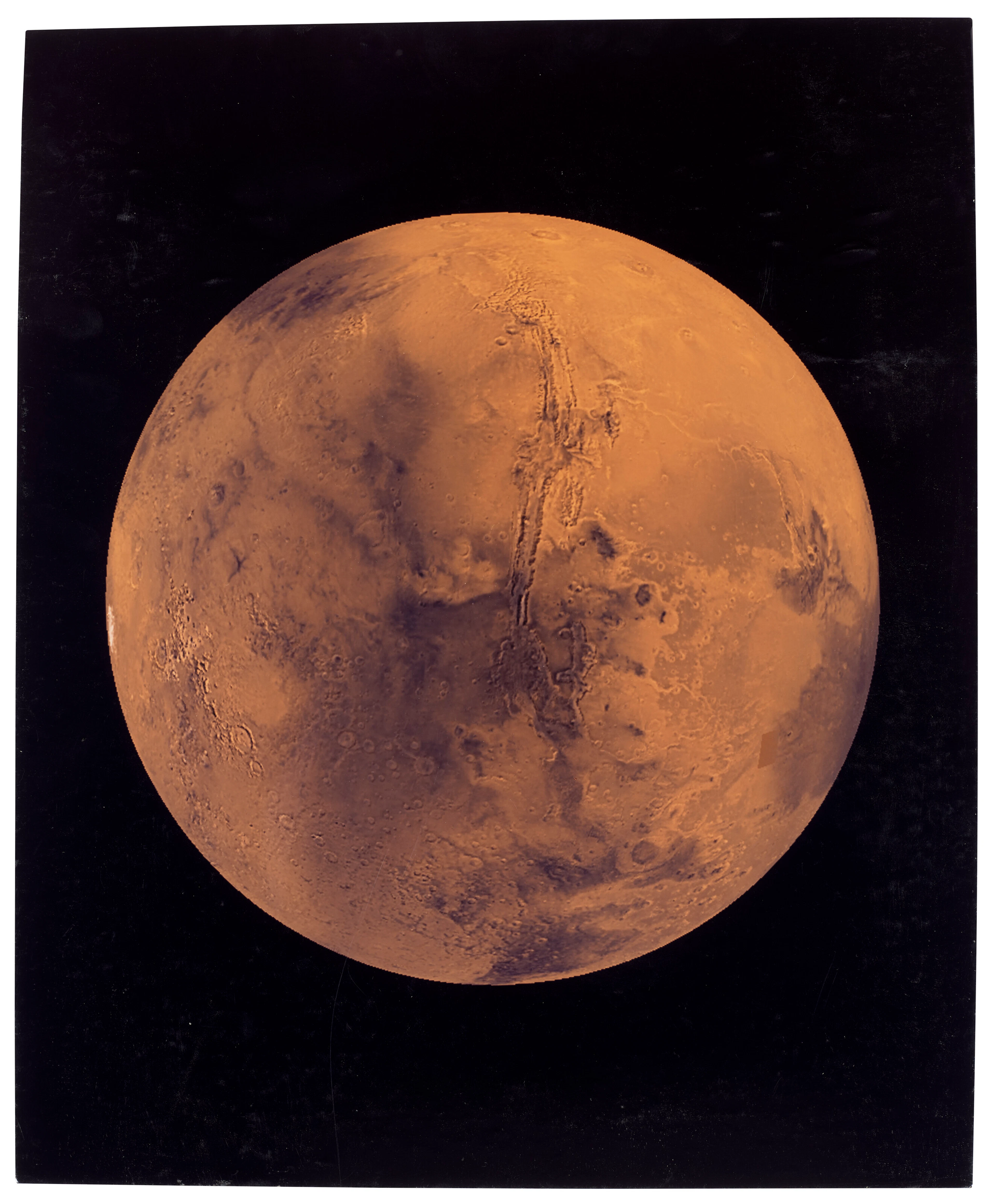 Triptych of Large Format Photographs of Mars