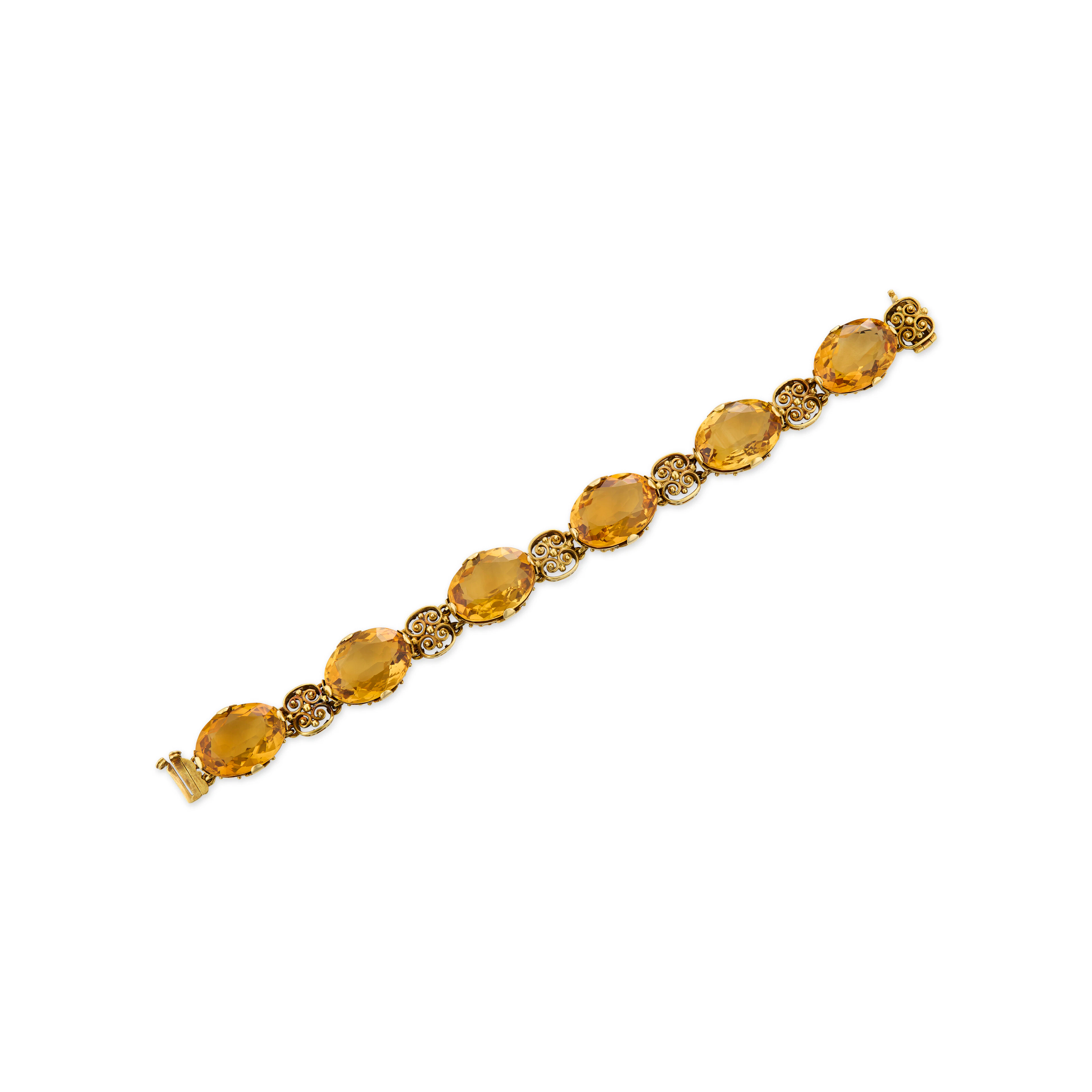 Tiffany & Co., Louis Comfort Tiffany Antique Citrine Bracelet