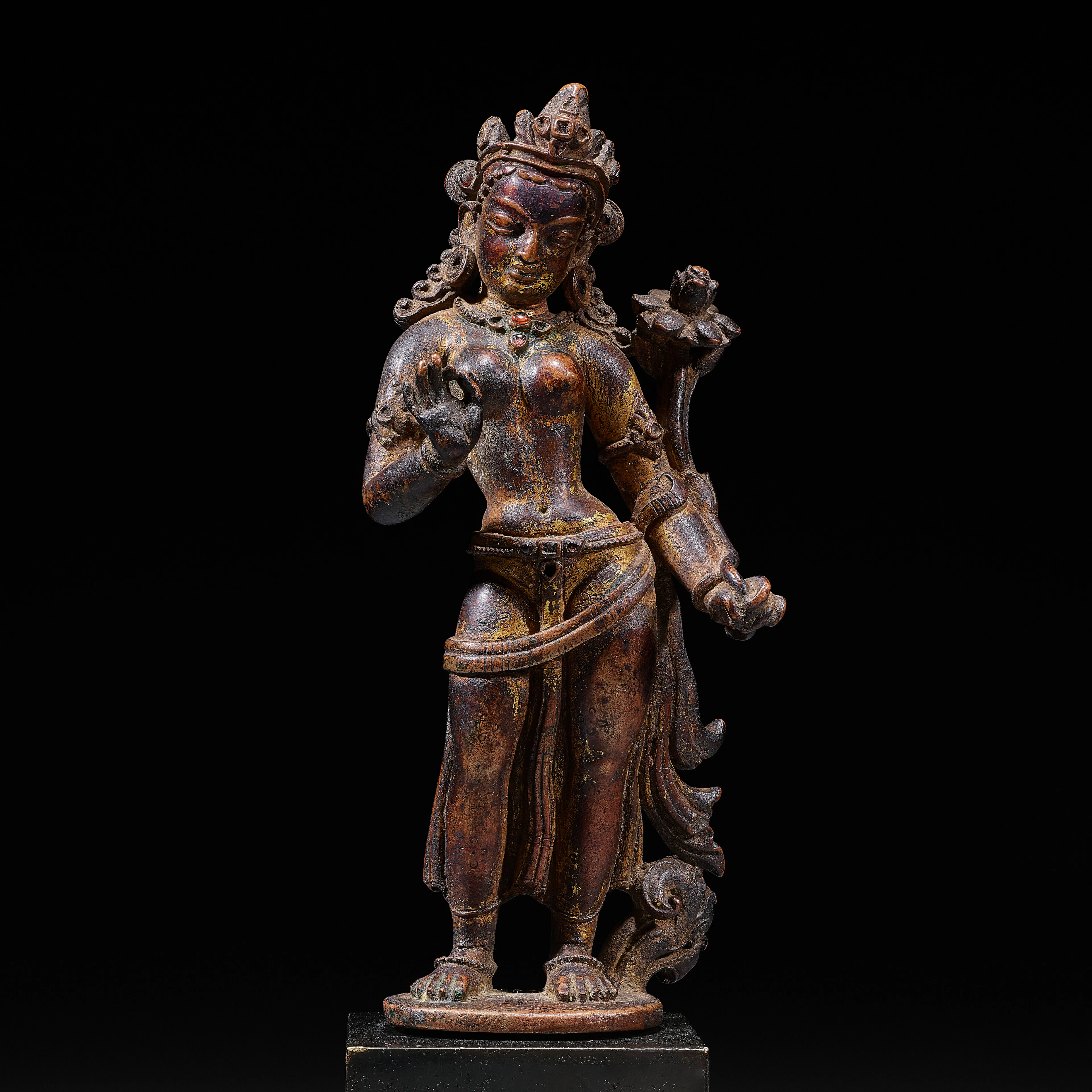 A Gilt Copper Alloy Figure of Tara