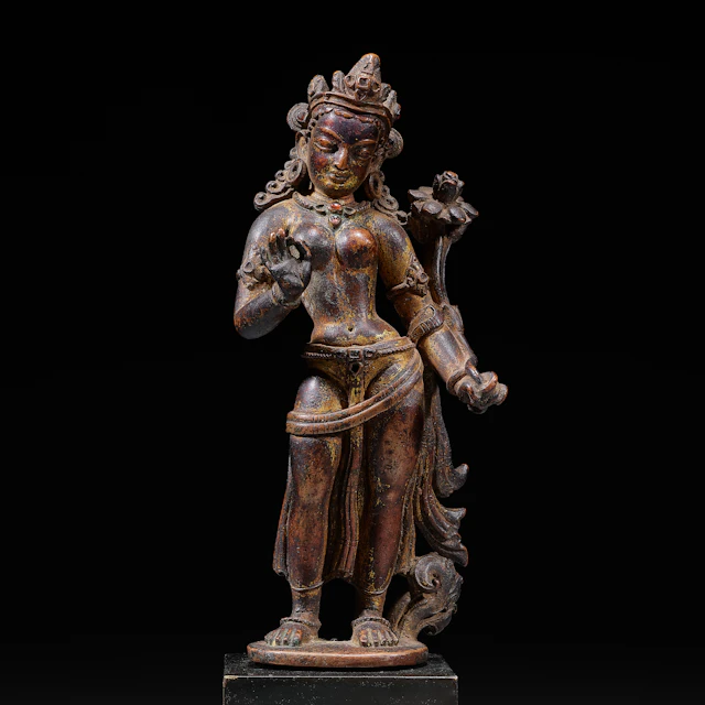 A Gilt Copper Alloy Figure of Tara
