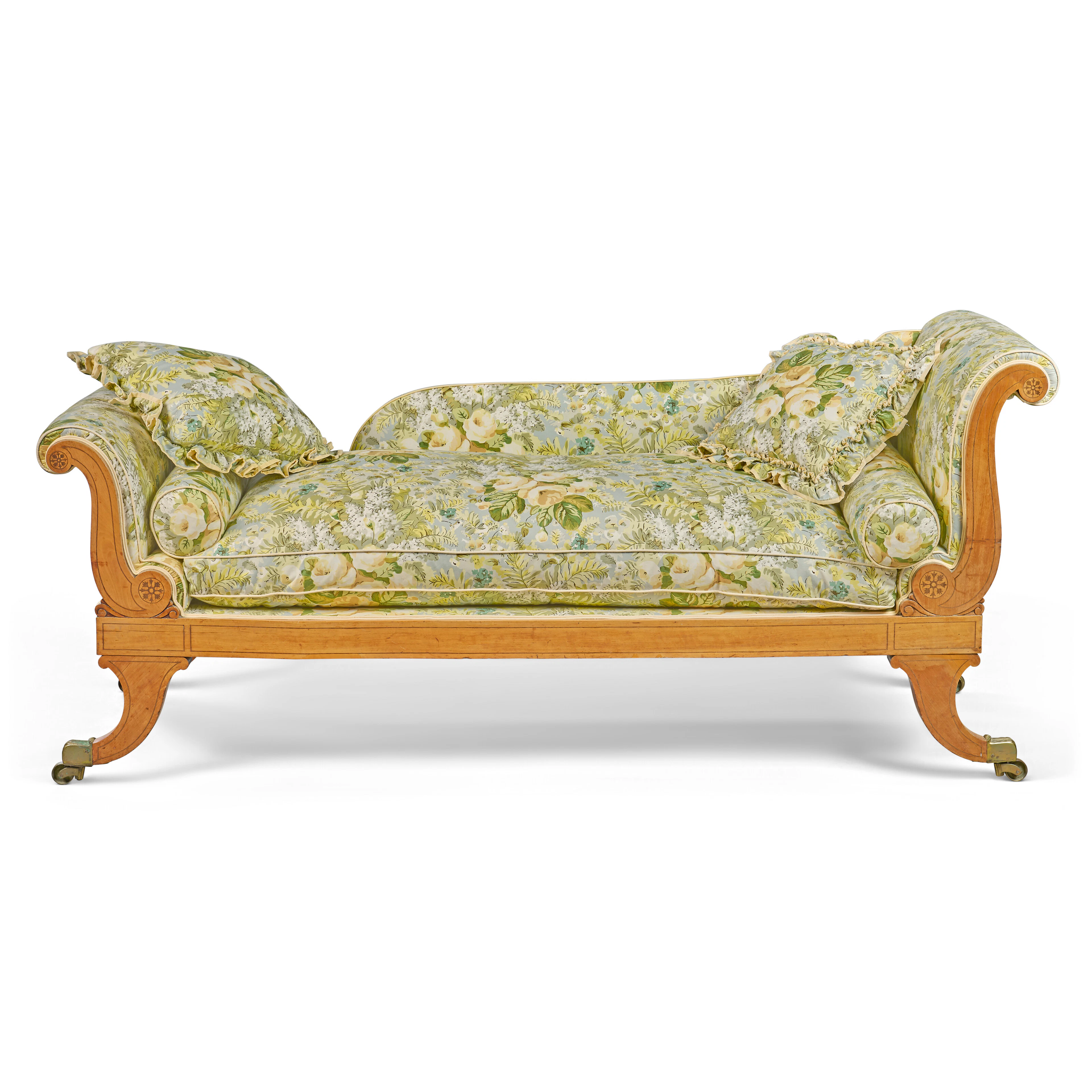 A Regency Satinwood Daybed