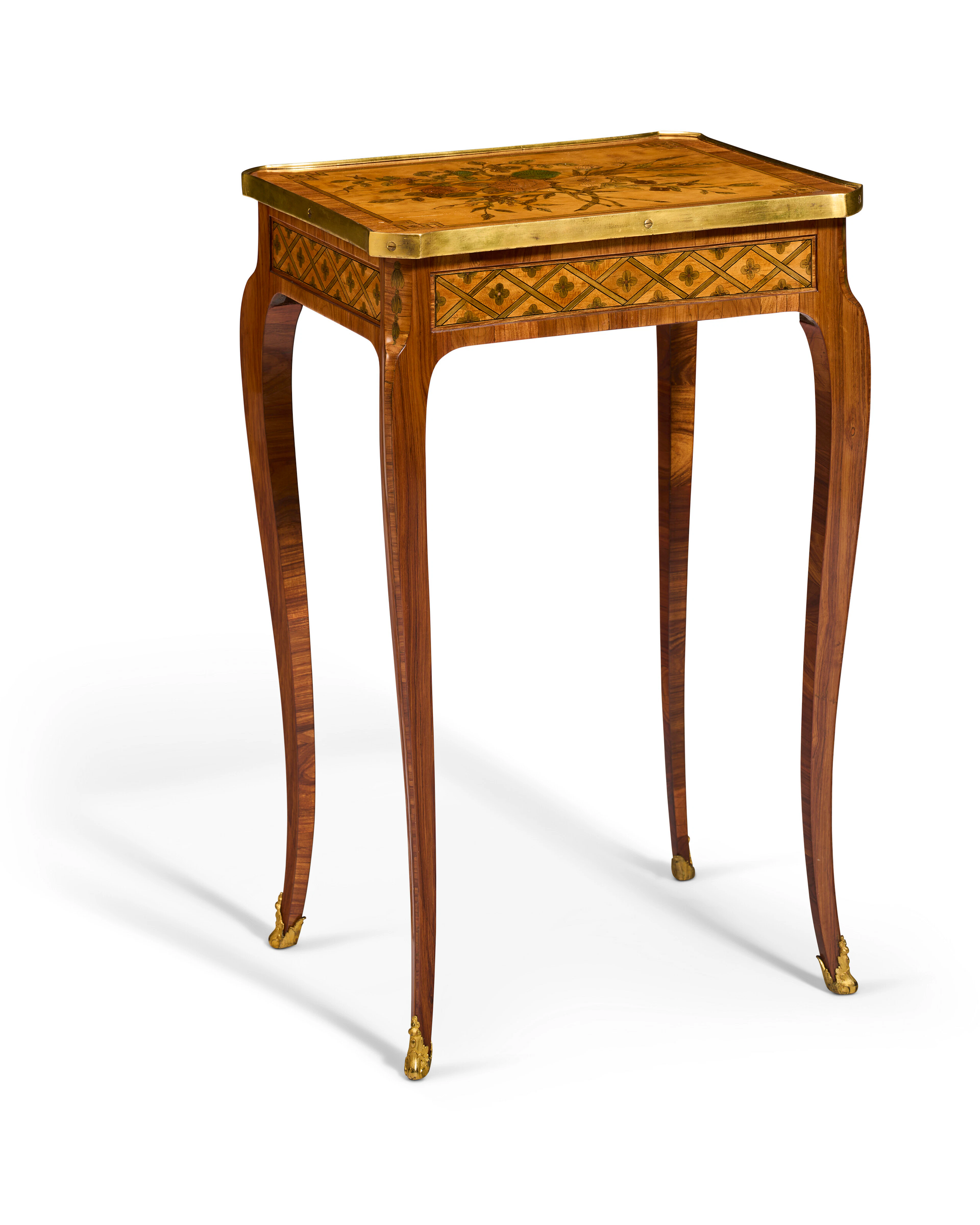 A Louis Xv Tulipwood, Citronnier and Marquetry Occasional Table