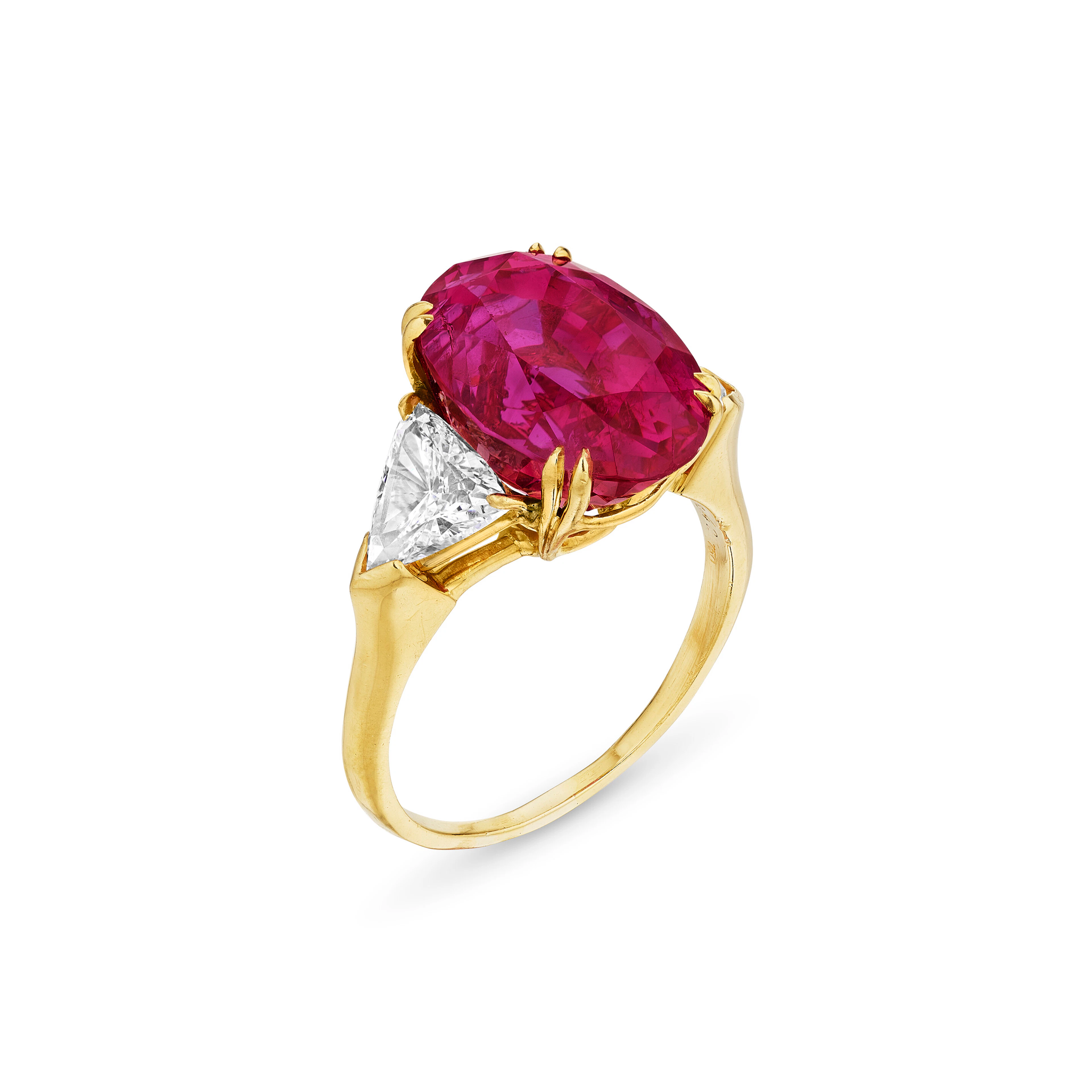 HARRY WINSTON RUBY AND DIAMOND RING