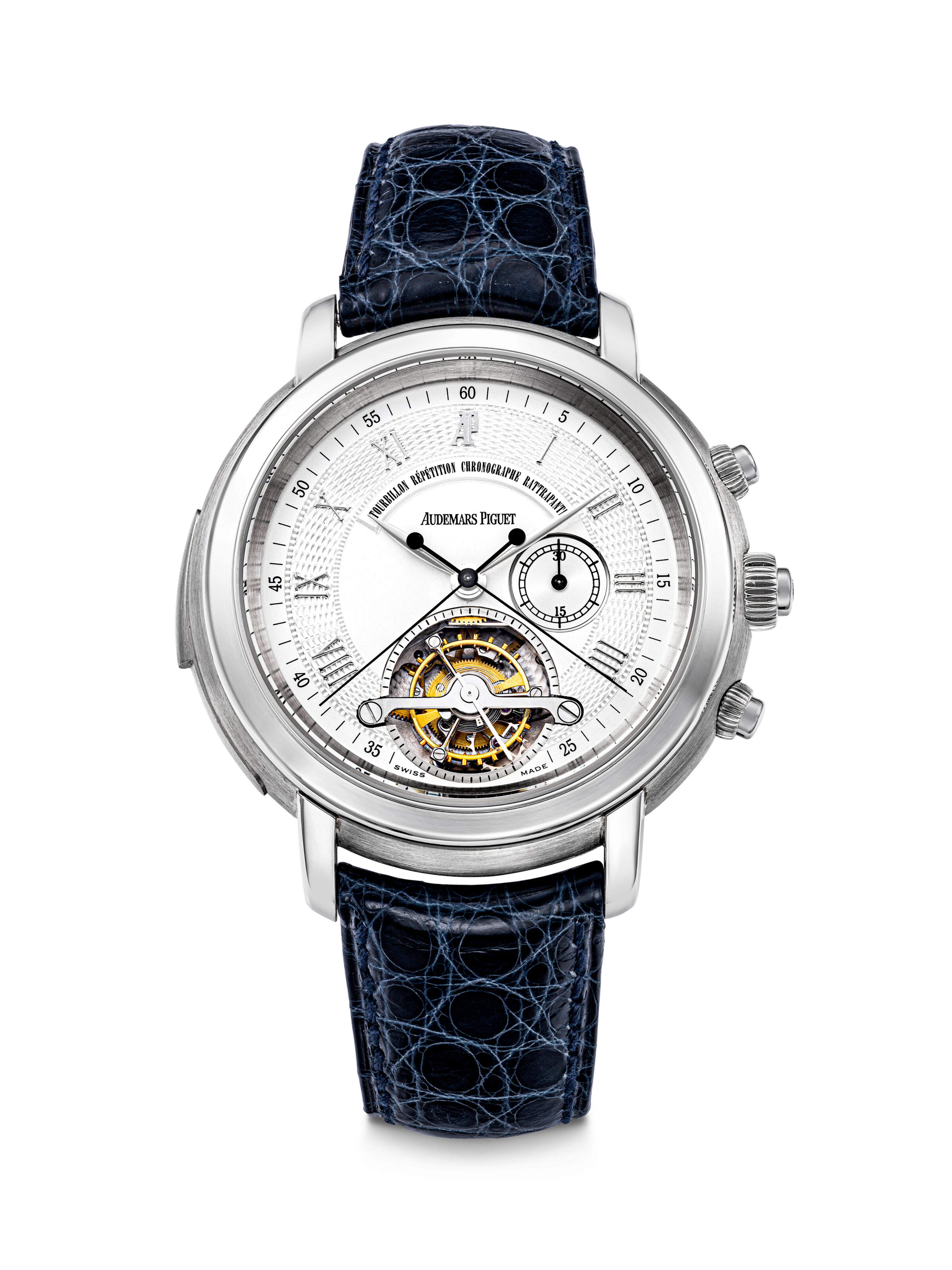 AUDEMARS PIGUET. A VERY RARE AND HIGHLY COMPLICATED PLATINUM LIMITED