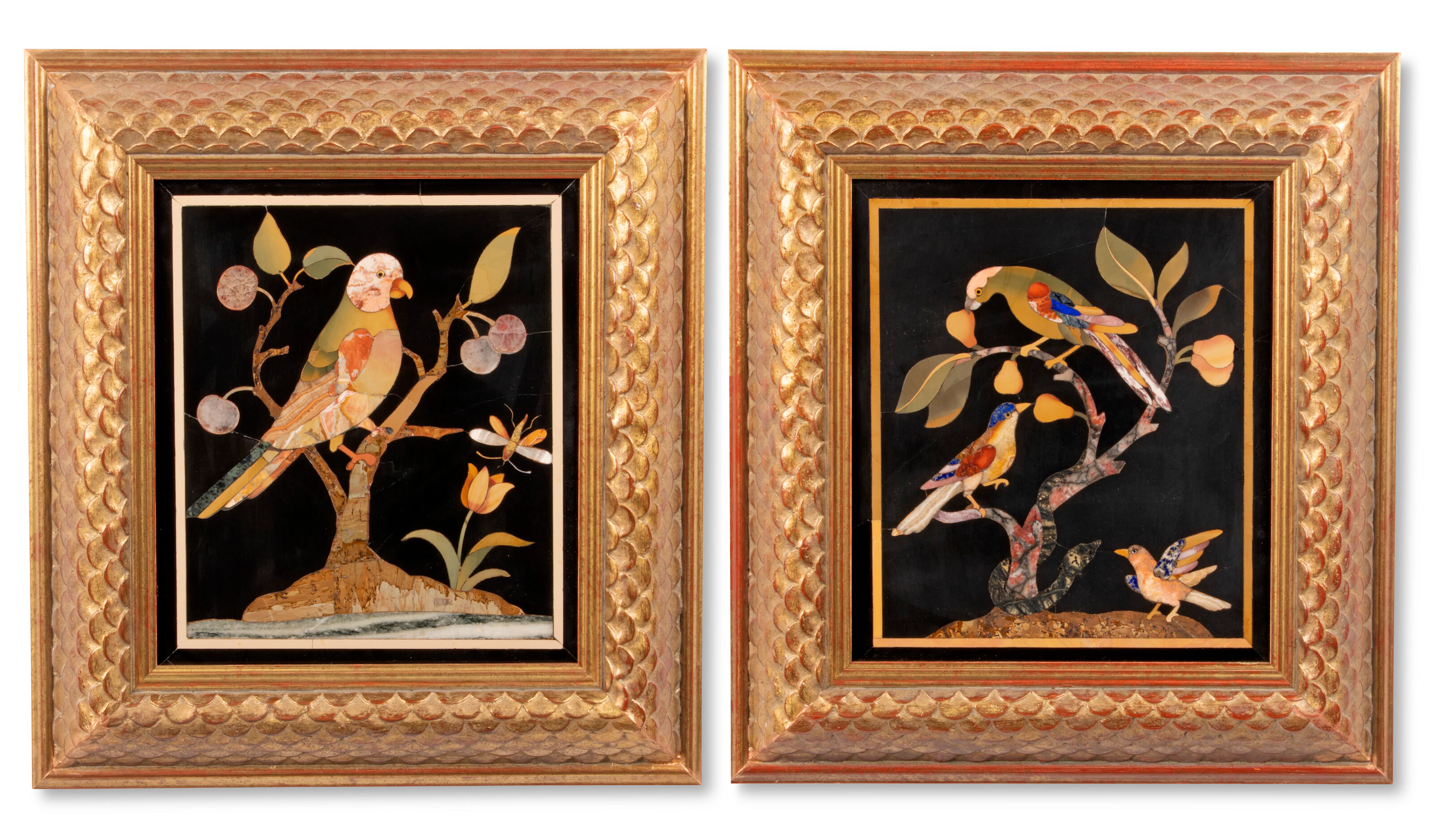 A Pair of Italian Pietra Dura Plaques