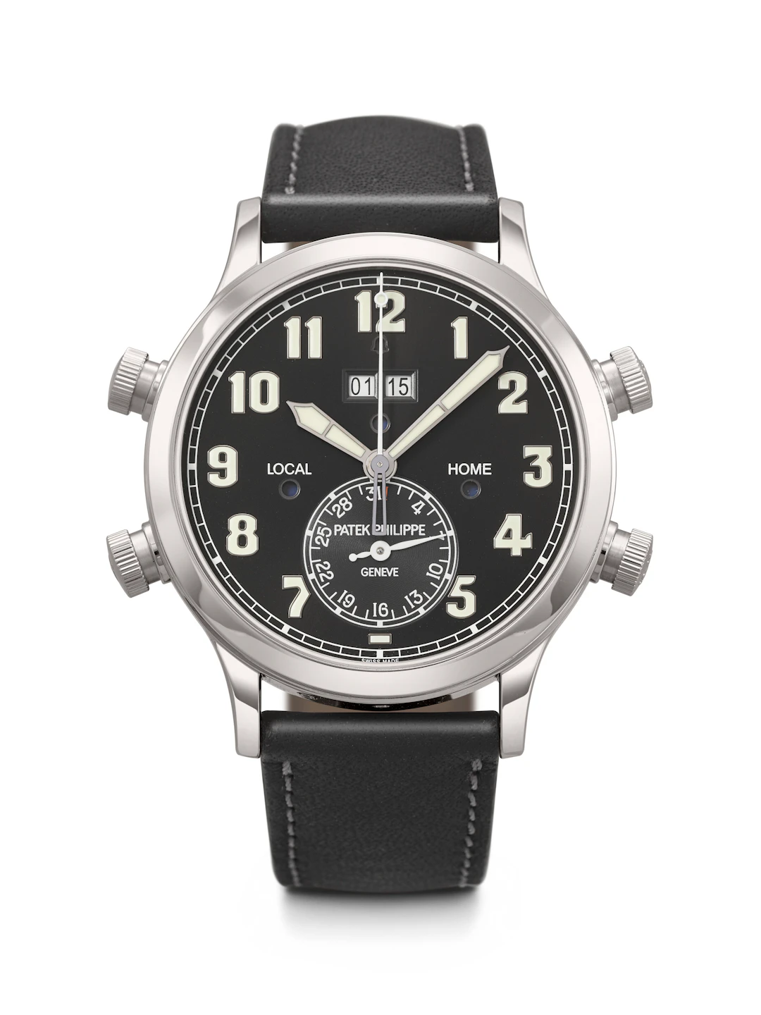 Patek Philippe. A Technically Impressive Platinum Automatic Dual-Time