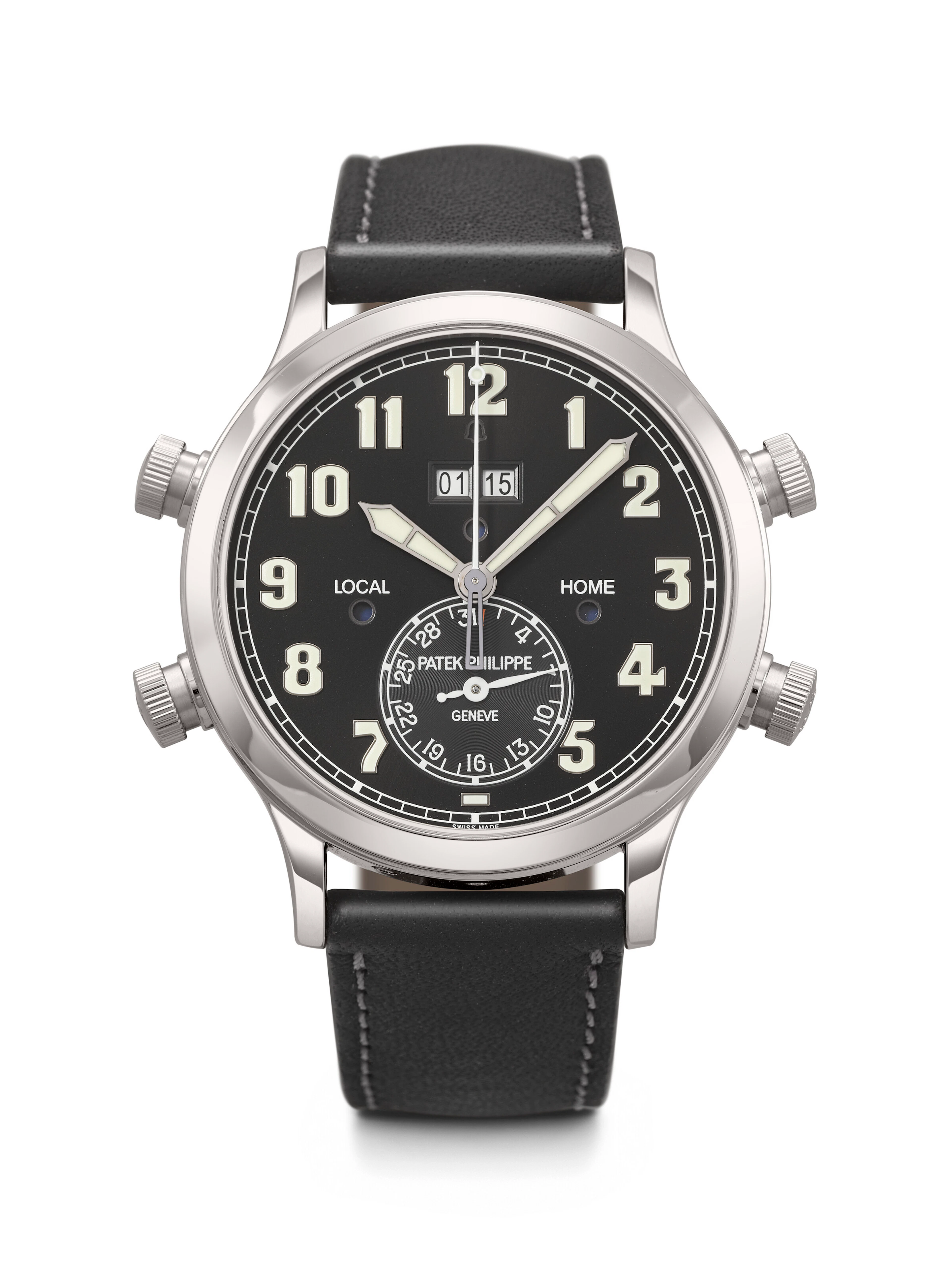 Patek Philippe. A Technically Impressive Platinum Automatic Dual-Time