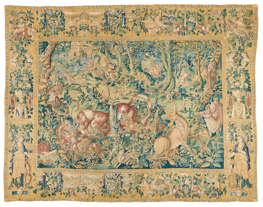 A Flemish Game Park Tapestry