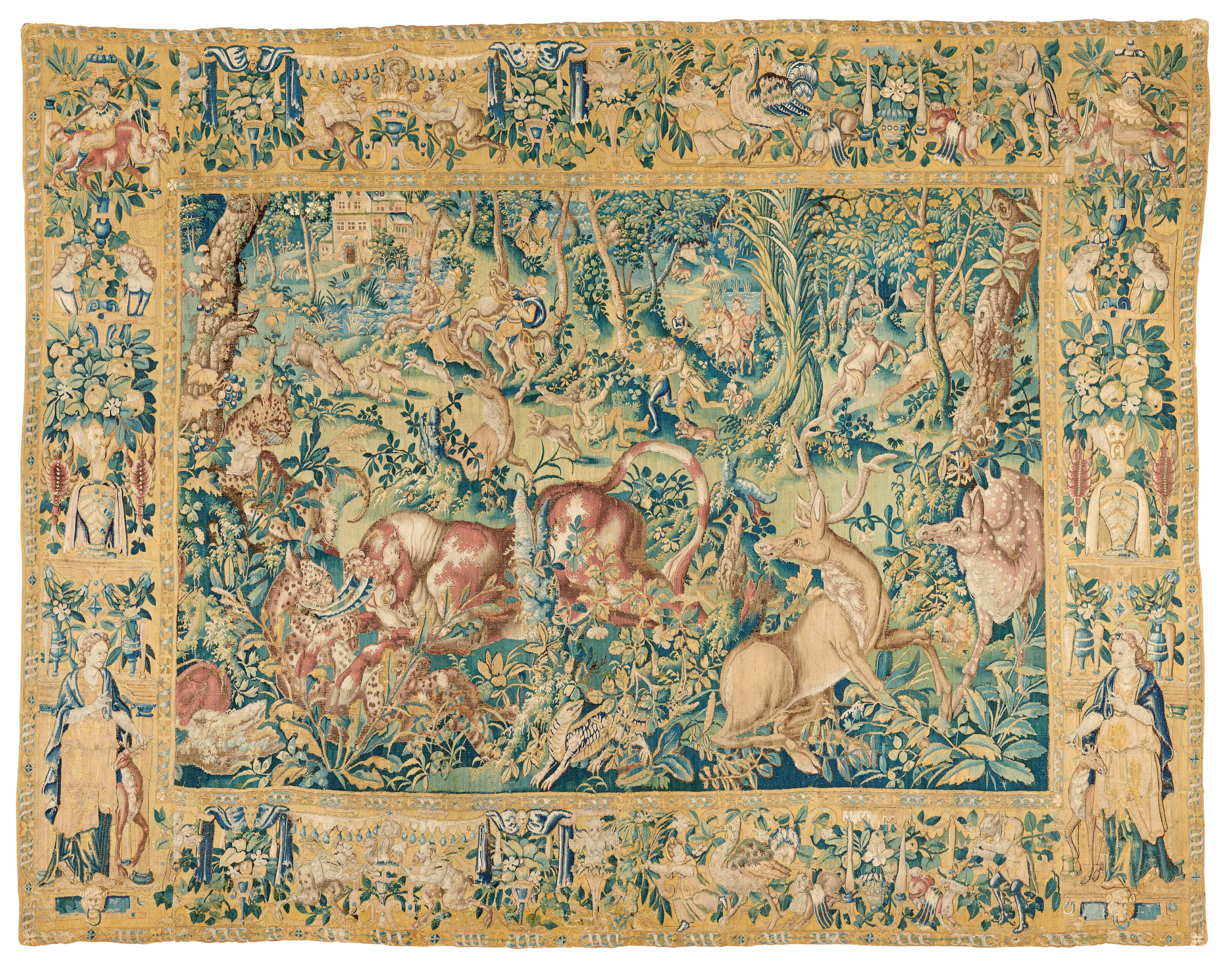 A Flemish Game Park Tapestry