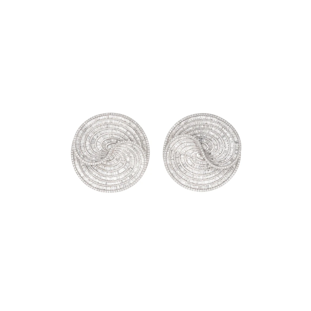 Sabbadini Pair of Diamond Earrings