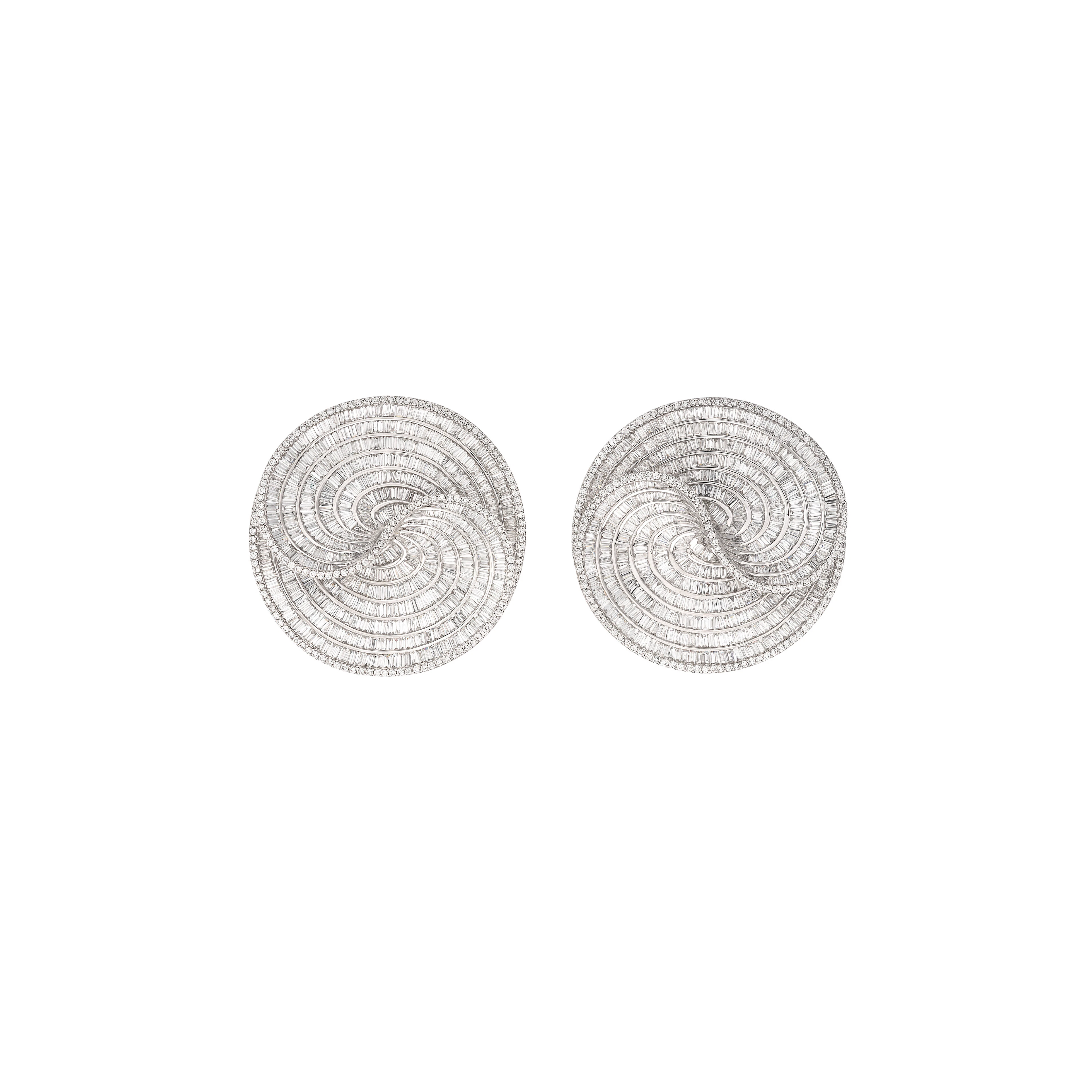 Sabbadini Pair of Diamond Earrings