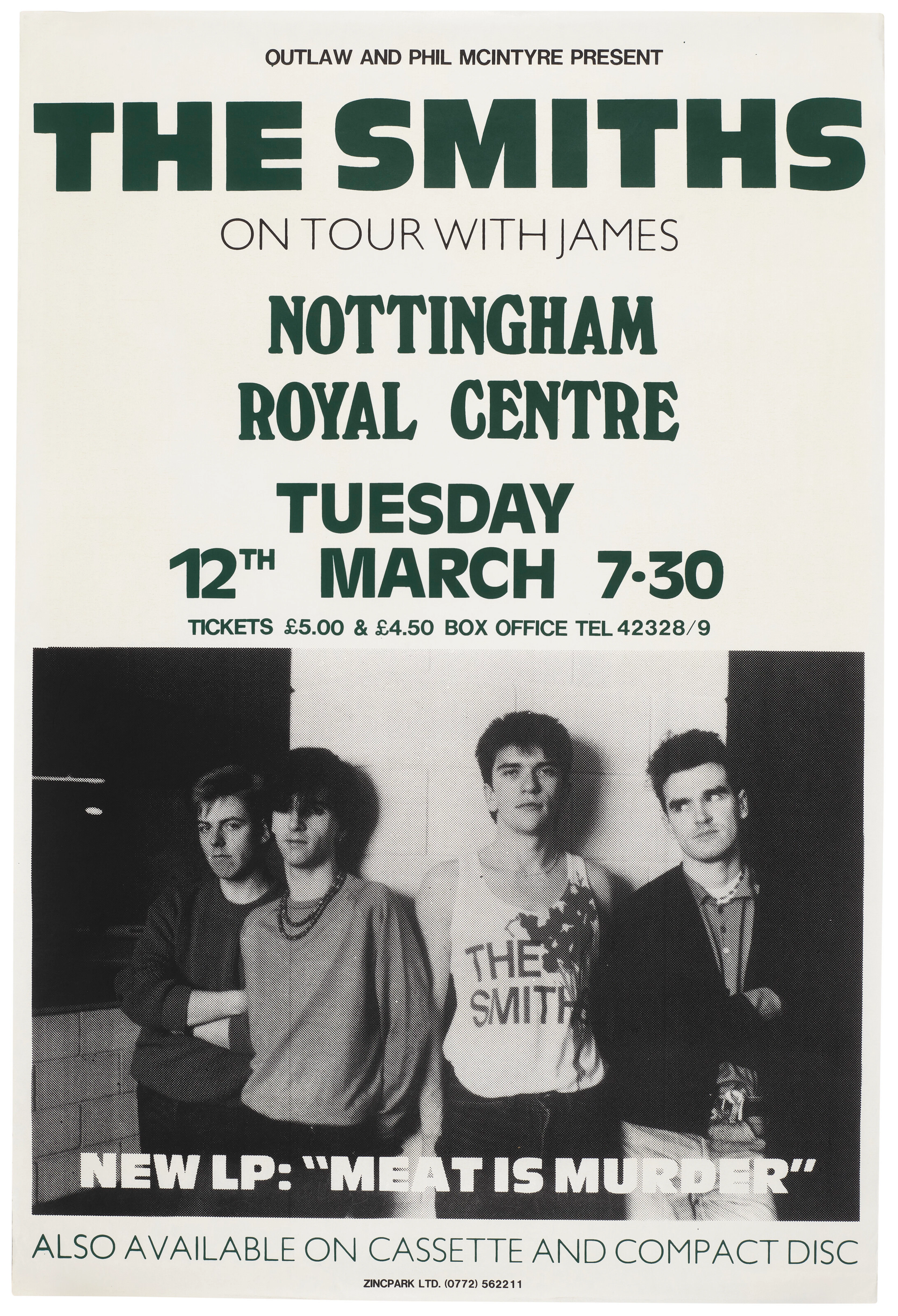 The Smiths: a Uk Concert Poster, 1985