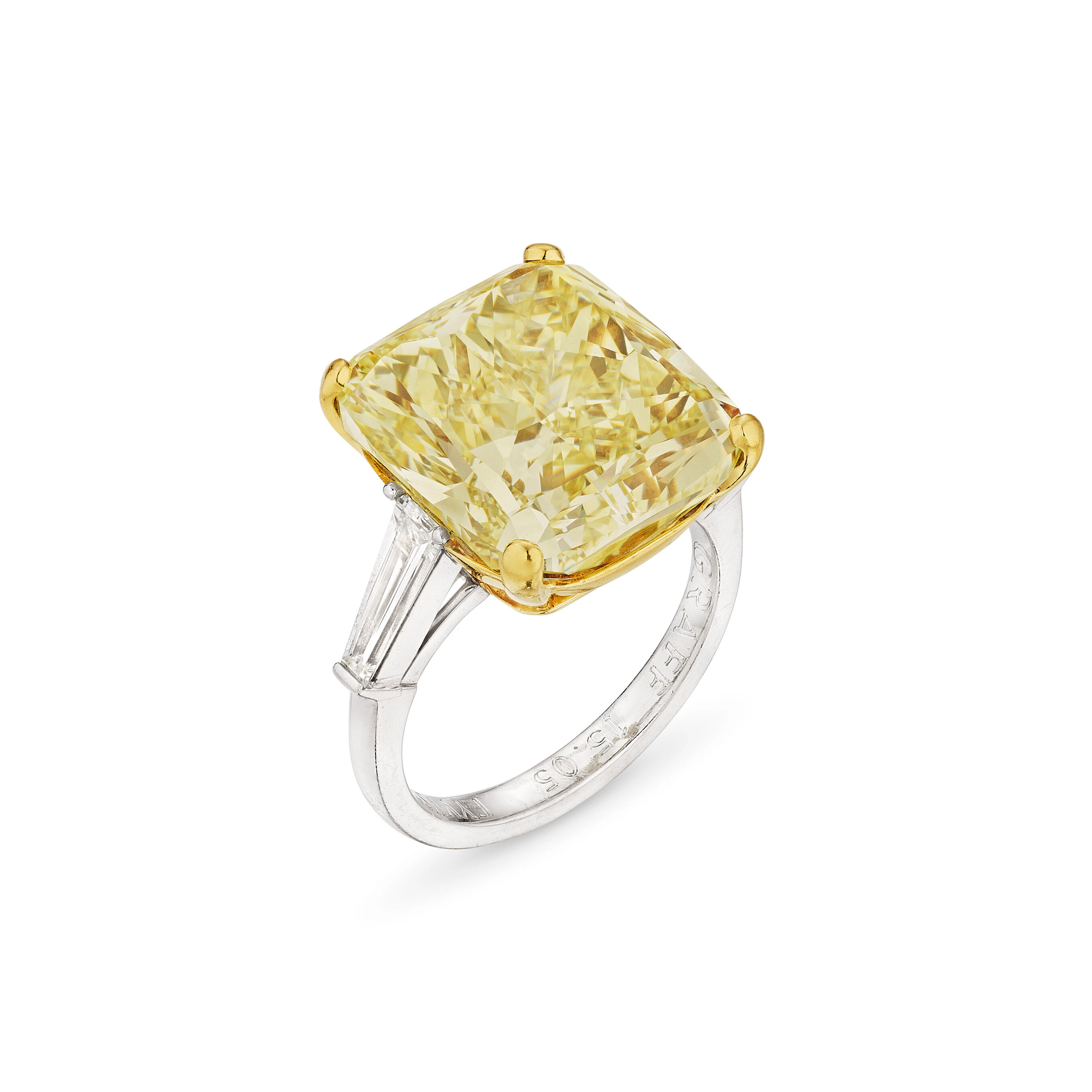 GRAFF COLORED DIAMOND AND DIAMOND RING