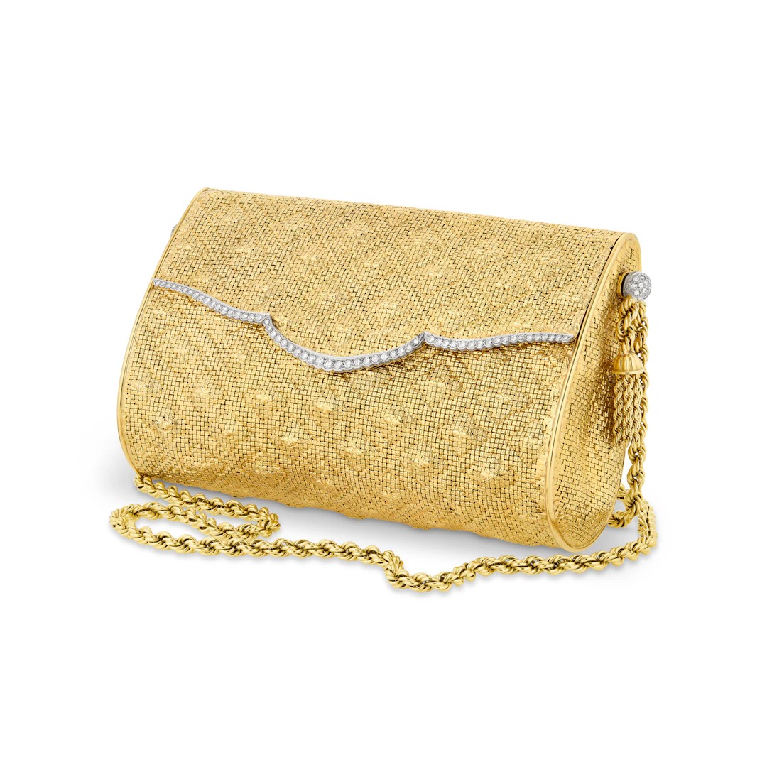 Gold and Diamond Evening Bag