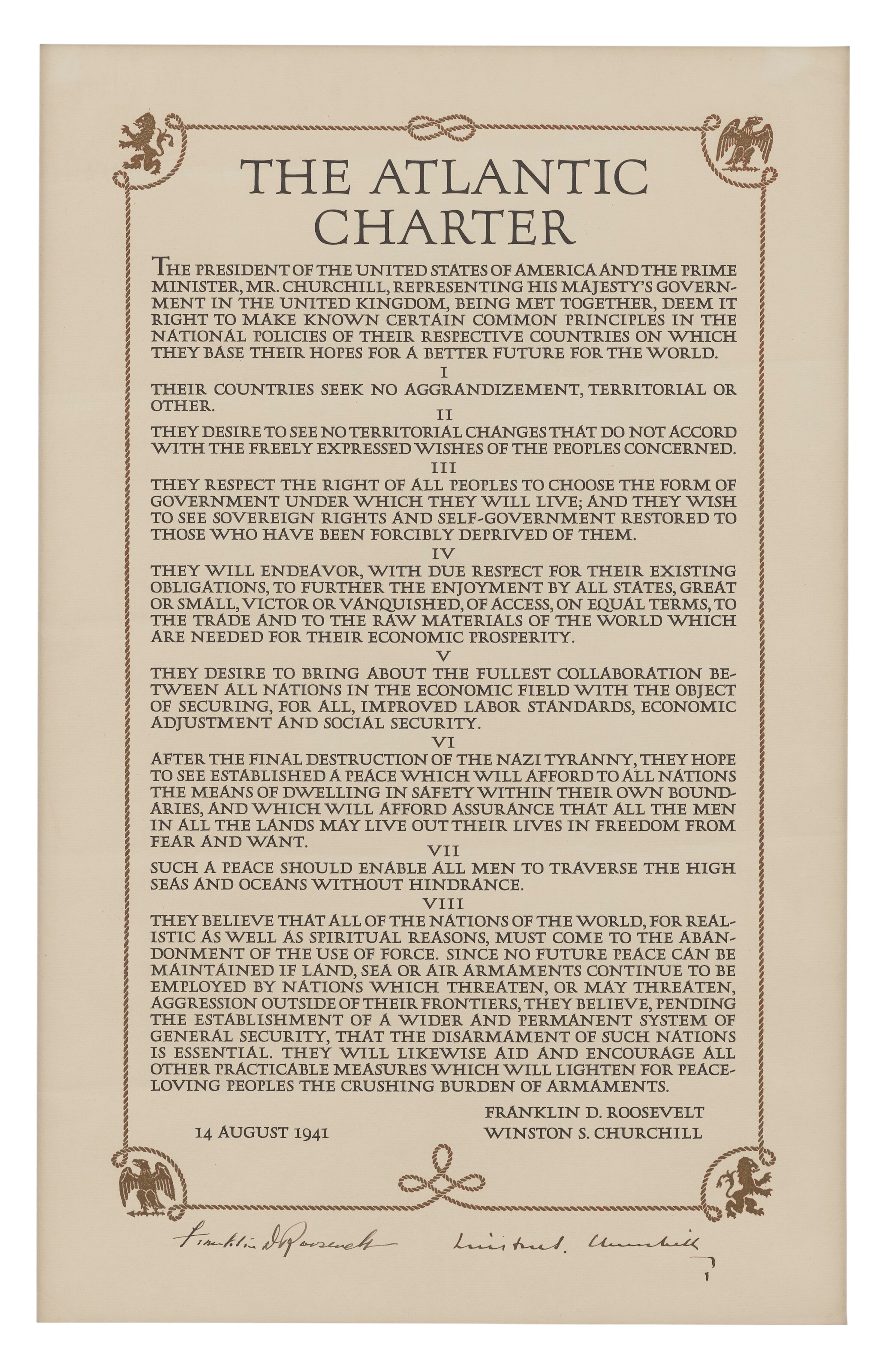 The Atlantic Charter