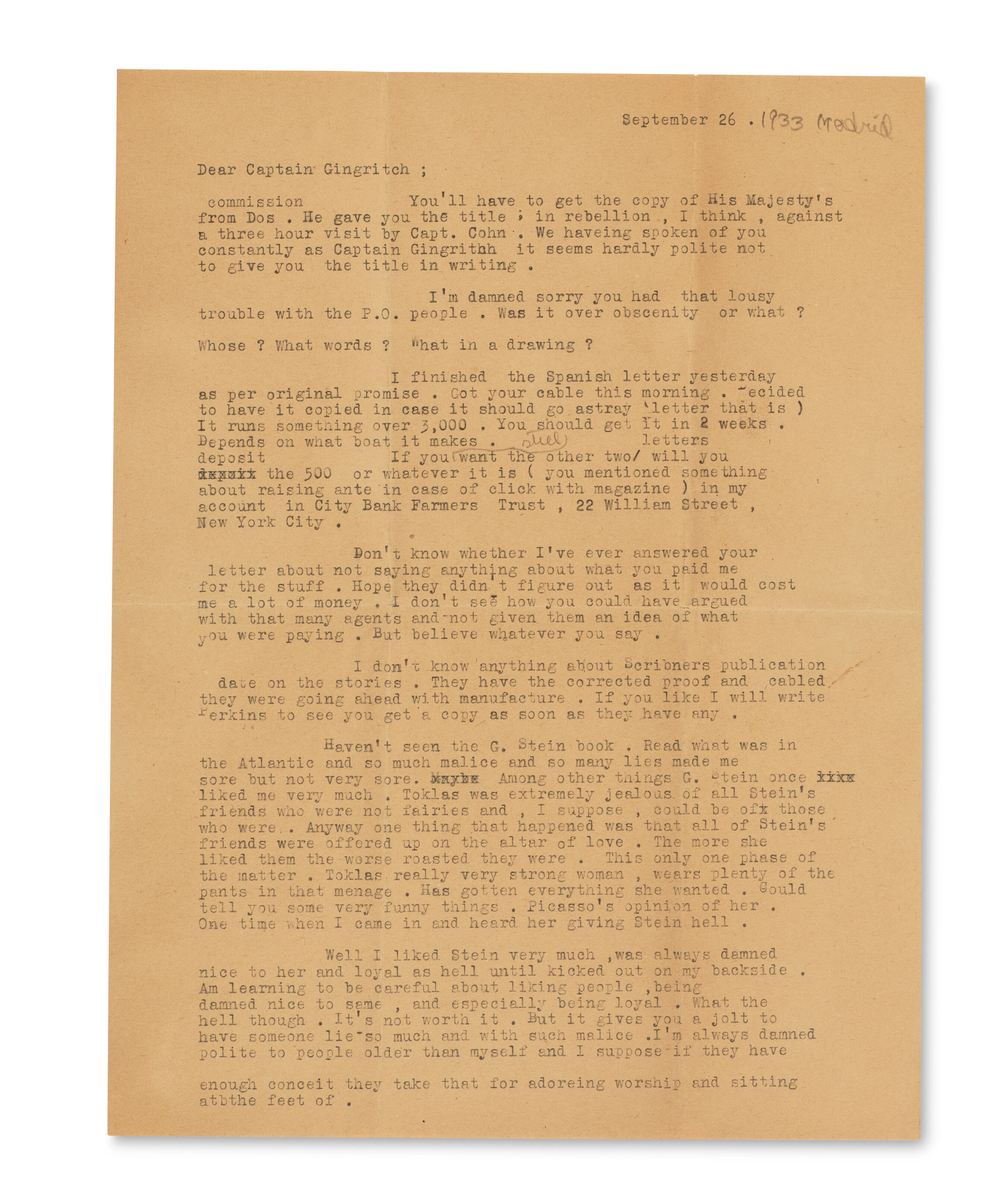 Critiquing Gertrude Stein