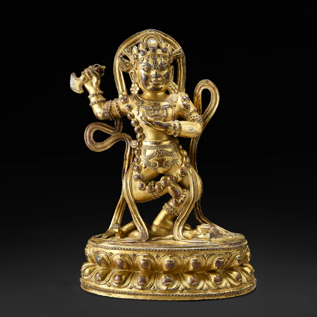 A Gilt Copper Alloy Figure of Vajravarahi
