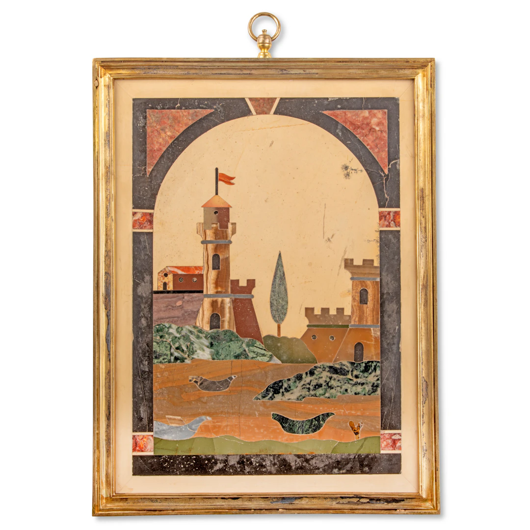 An Italian Pietra Dura Plaque