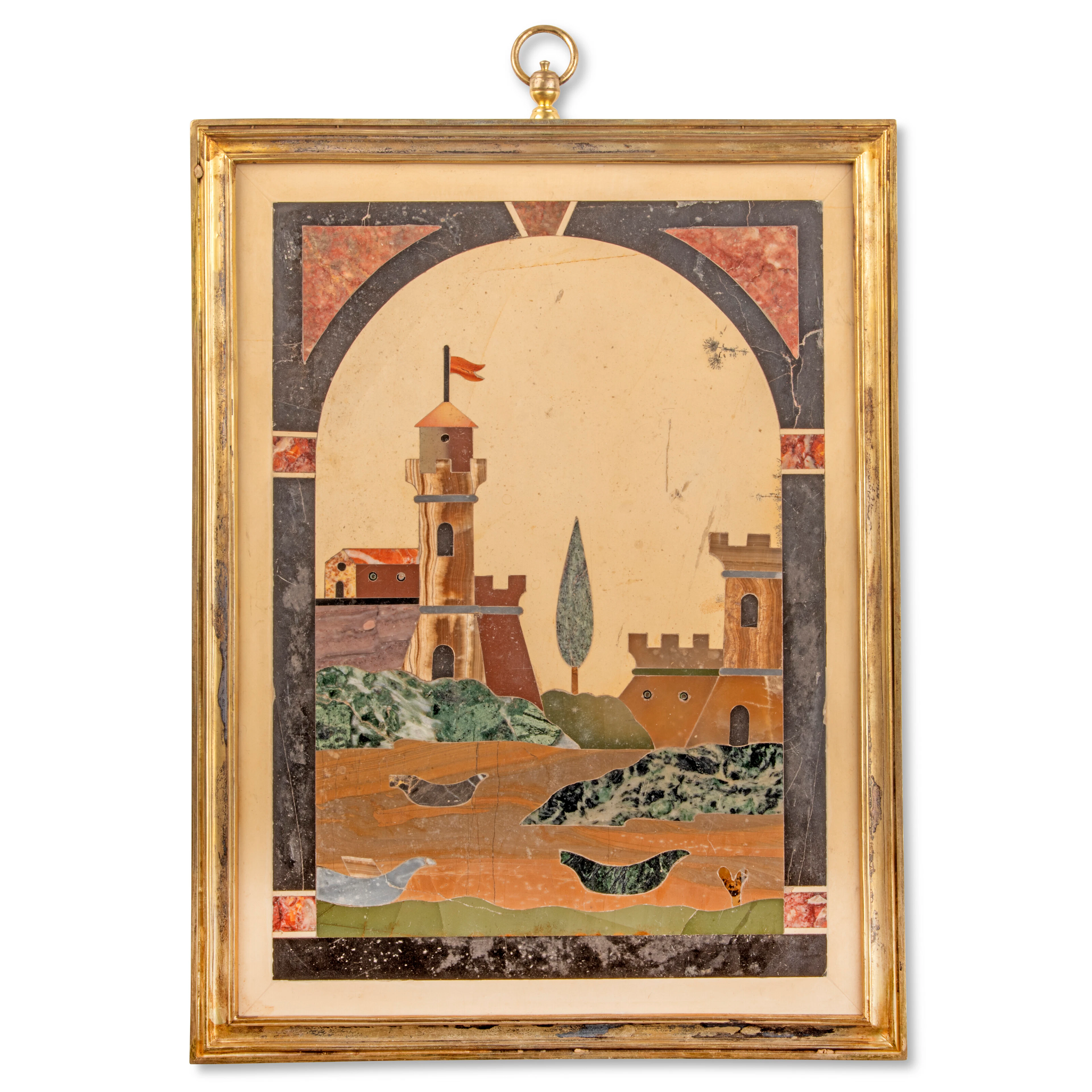 An Italian Pietra Dura Plaque