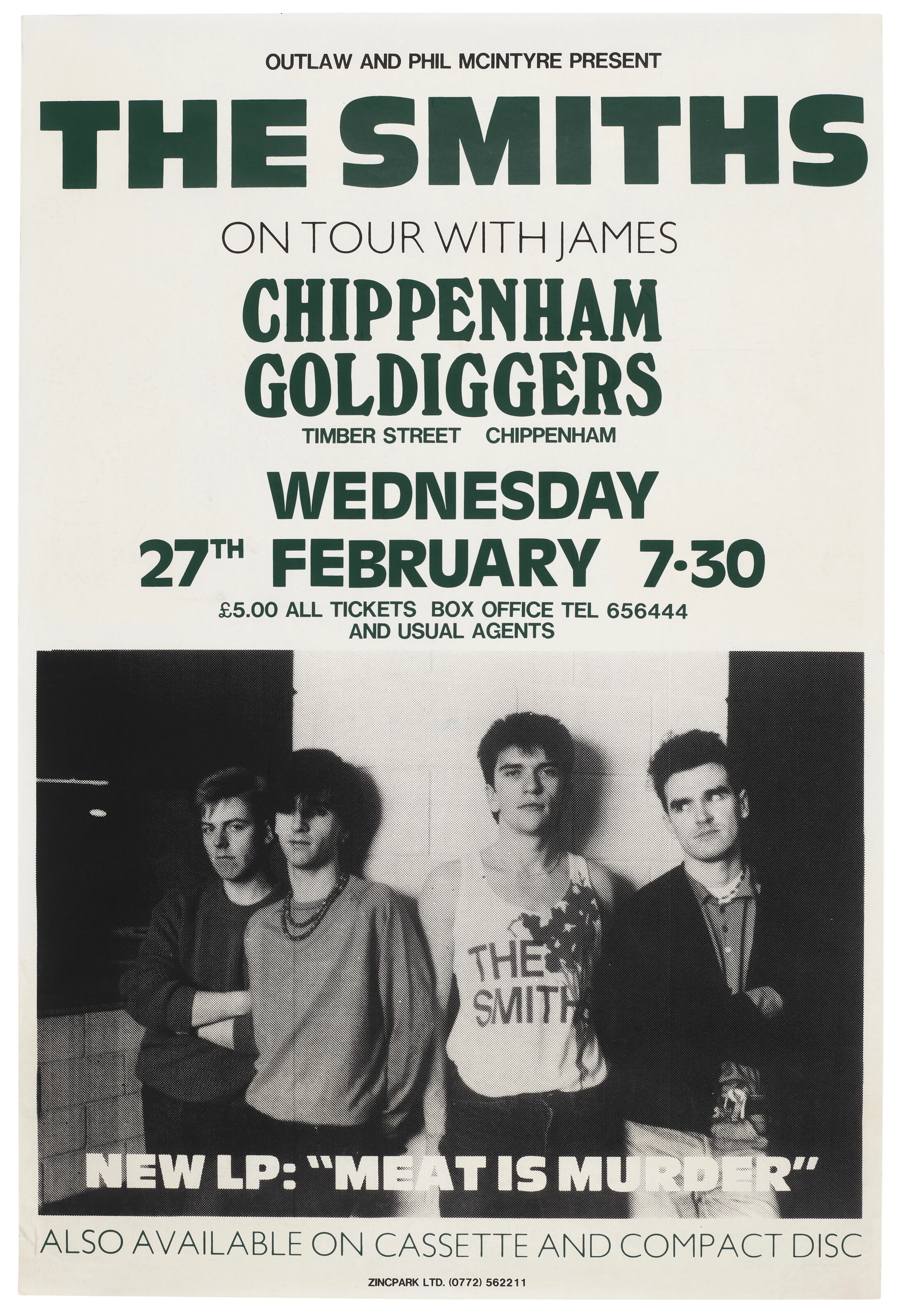 The Smiths: a Uk Concert Poster, 1985
