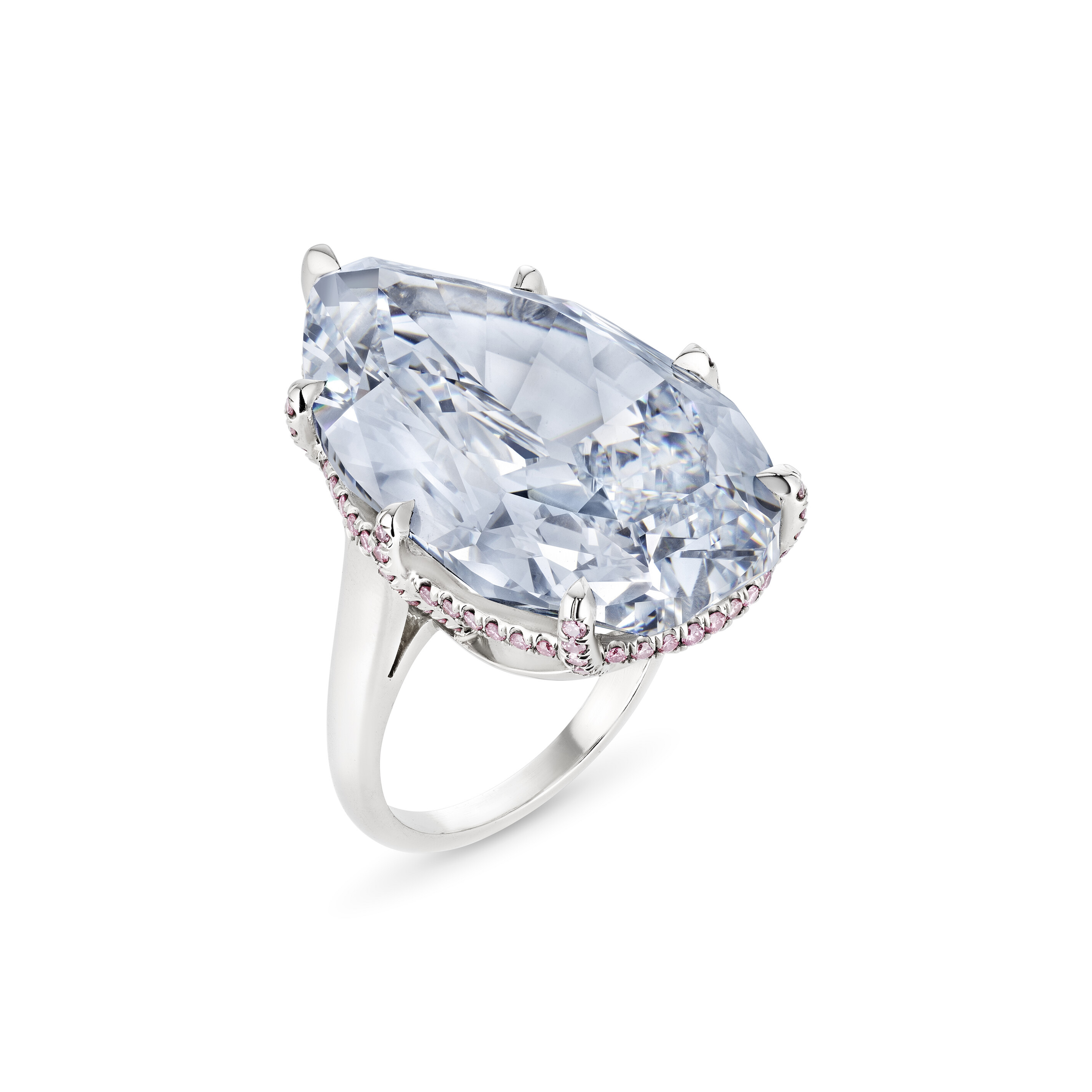 The Azure Blue a Superb Colored Diamond Ring
