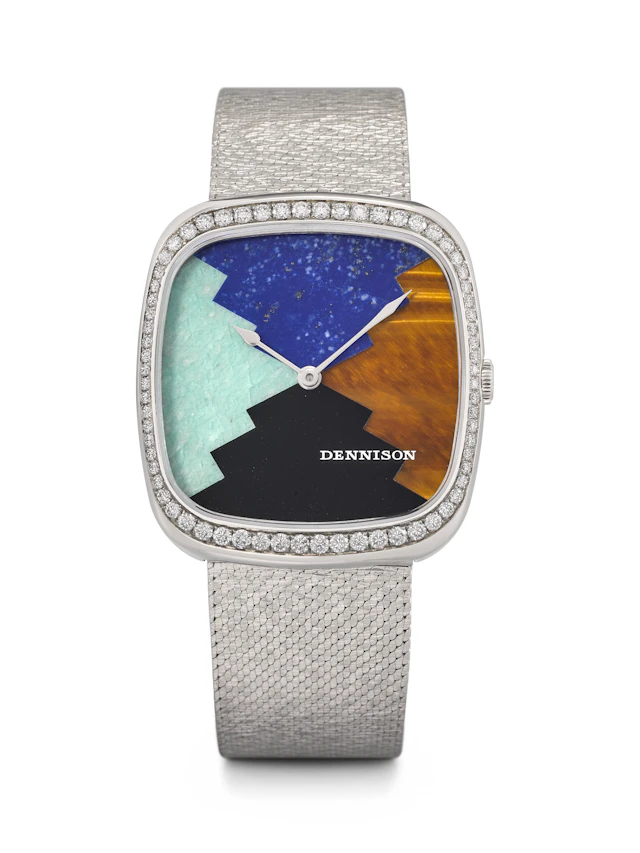 Dennison. A Unique and Eye-Catching Stainless Steel and Diamond-Set