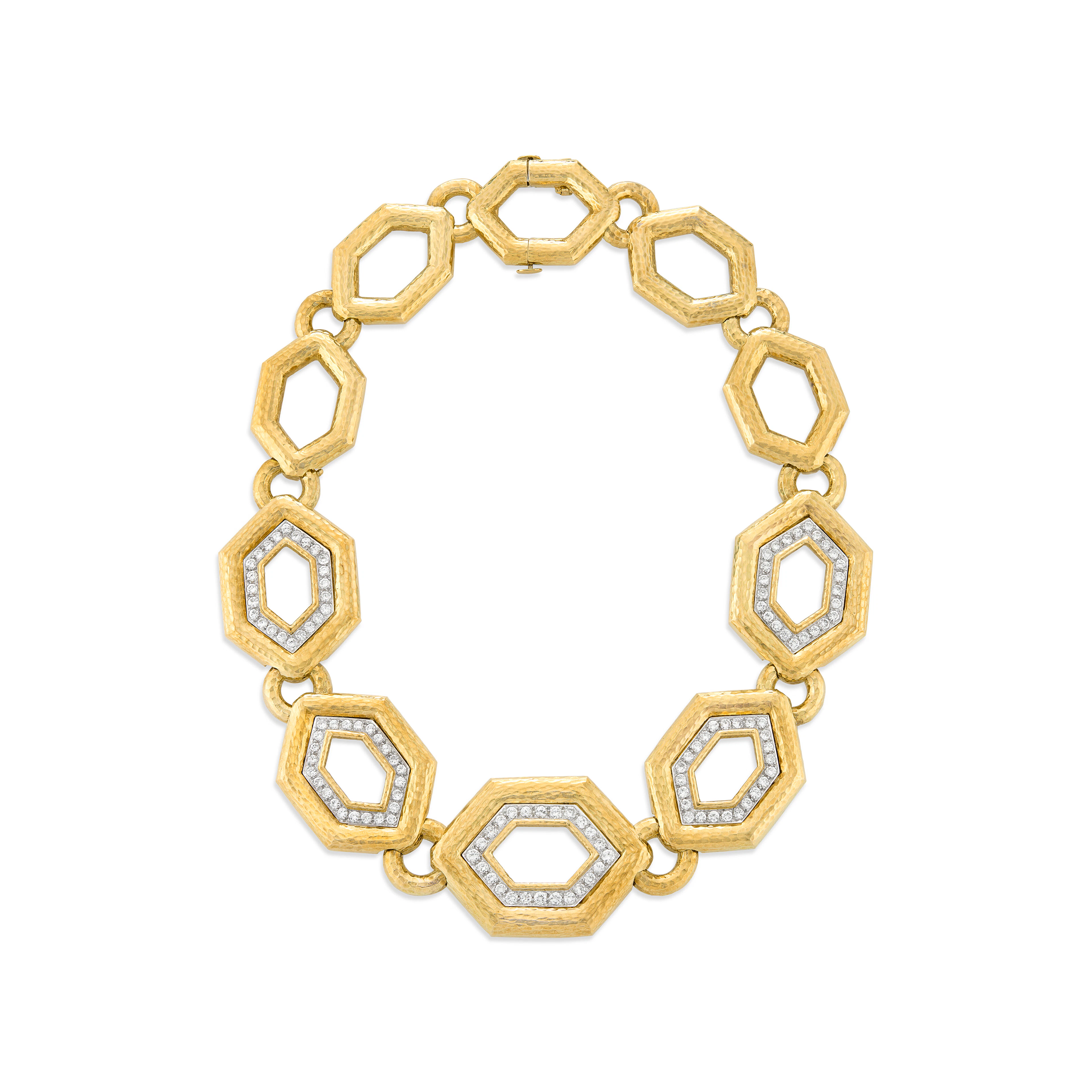 David Webb Diamond and Gold Necklace