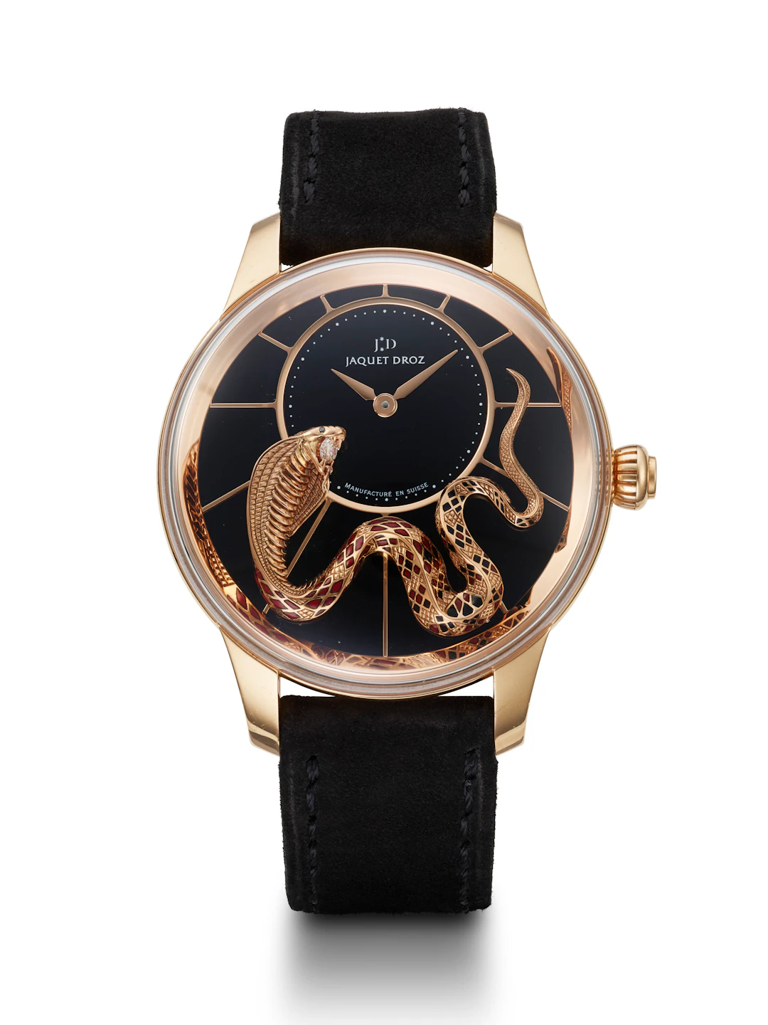 Jaquet Droz, Limited Edition Pink Gold 'Petite Heure Minute Relief