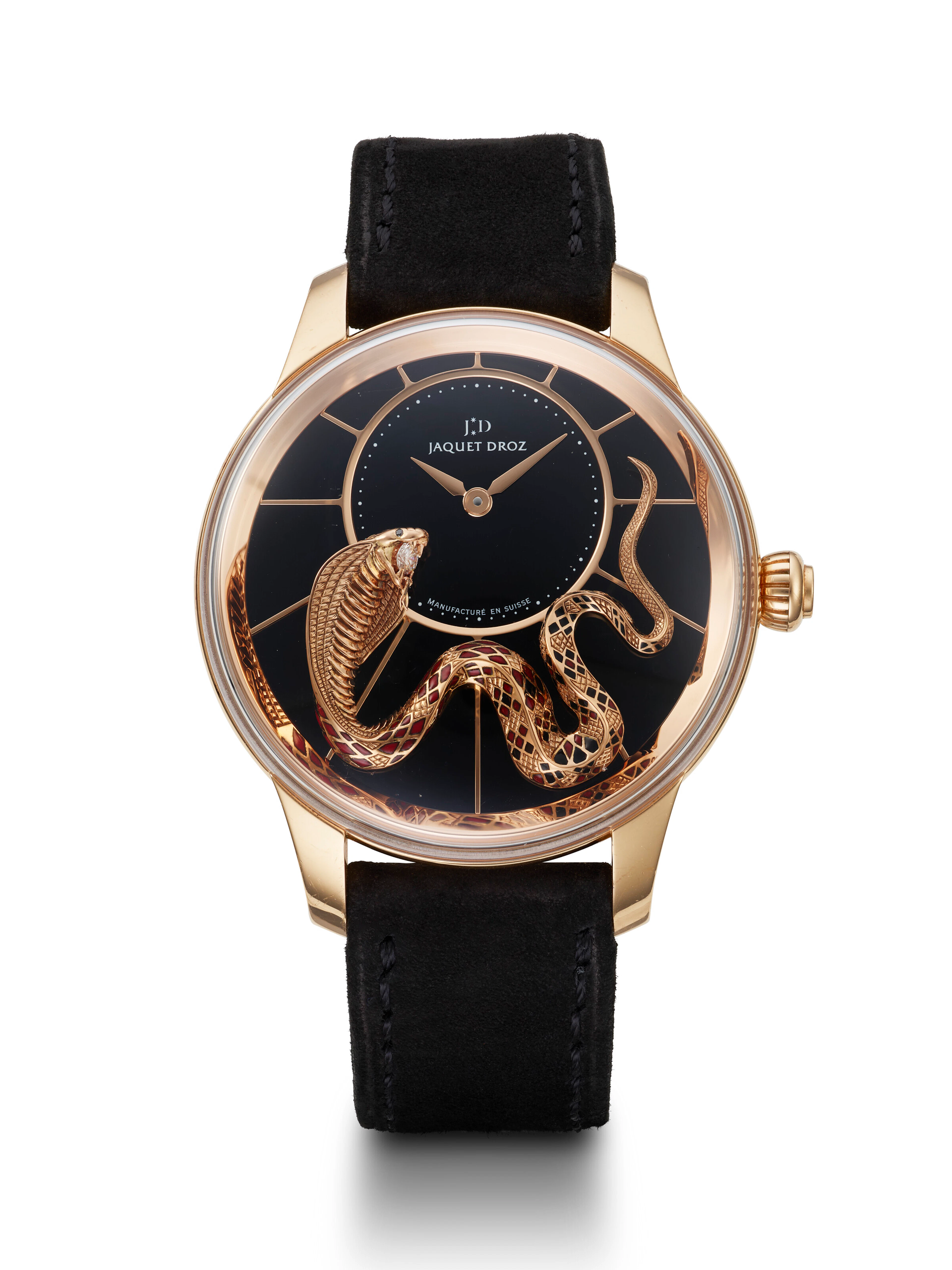 Jaquet Droz, Limited Edition Pink Gold 'Petite Heure Minute Relief