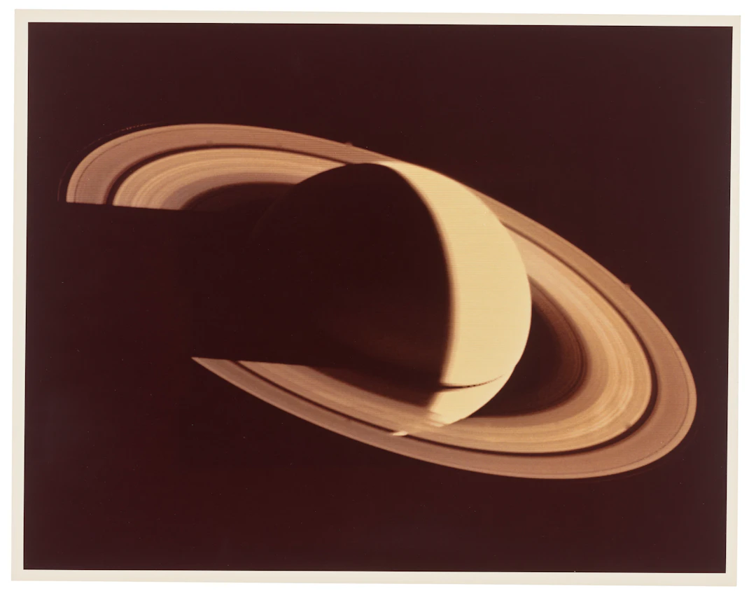 Saturn Casting a Shadow on Its Rings