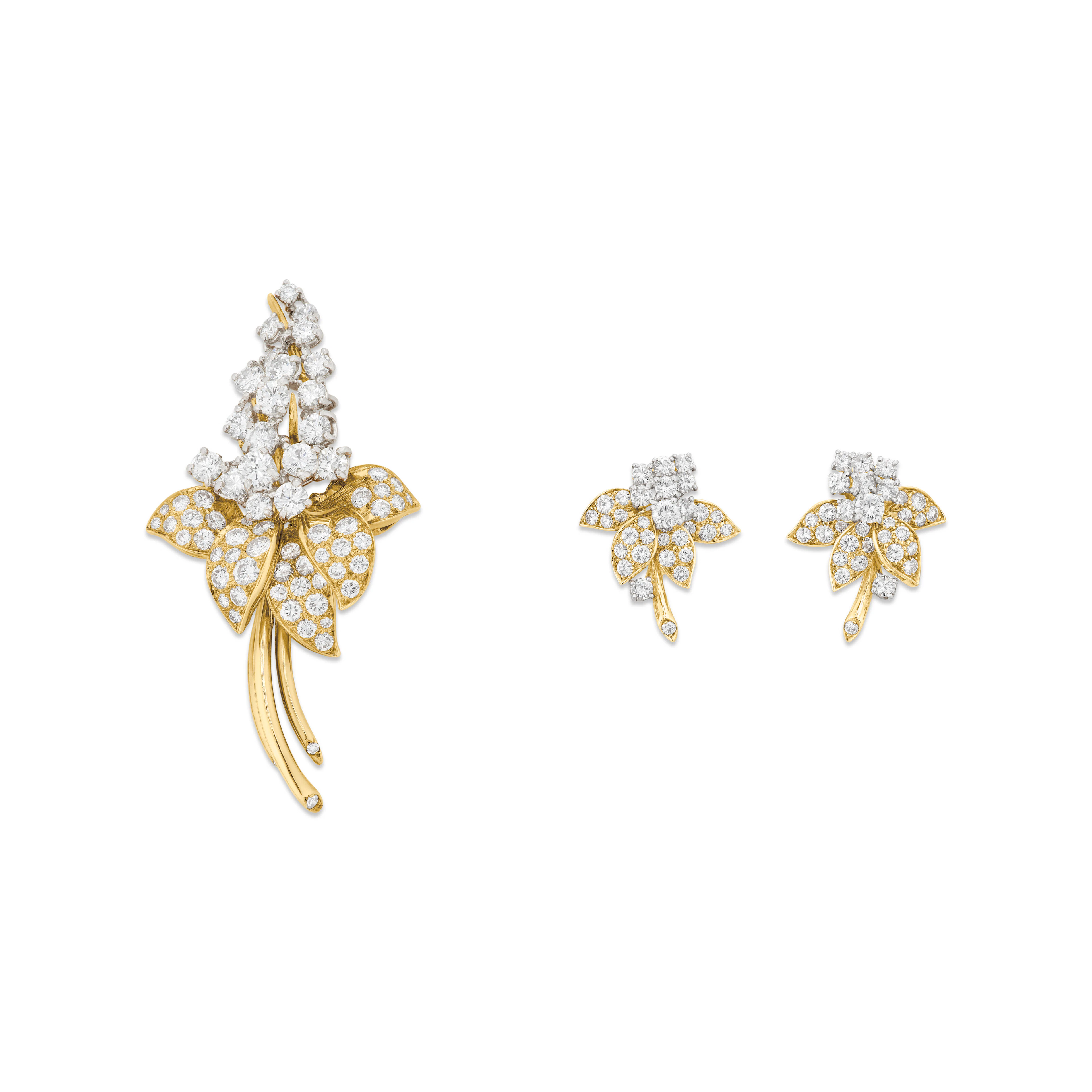 Oscar Heyman & Brothers Set of Diamond Jewelry
